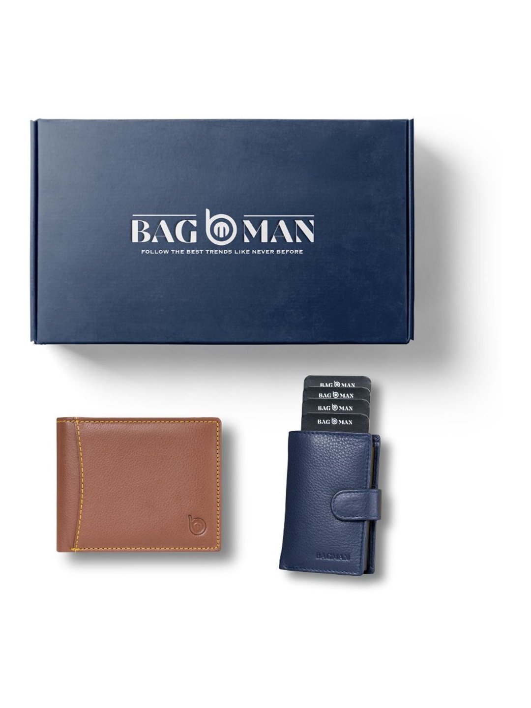 

BAGMAN Unisex Accessory Gift Set of, Blue