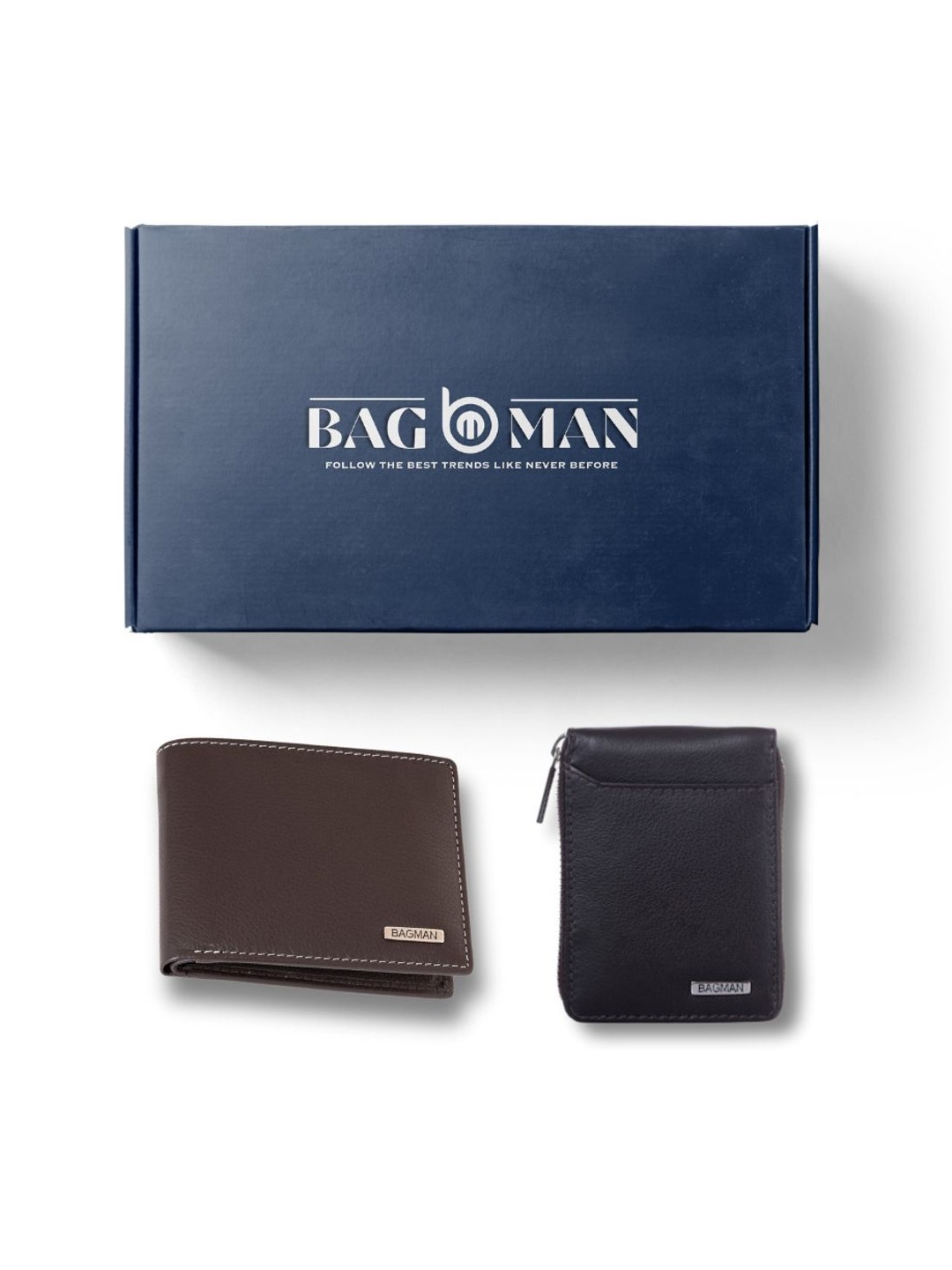 

BAGMAN Unisex Accessory Gift Set of, Brown