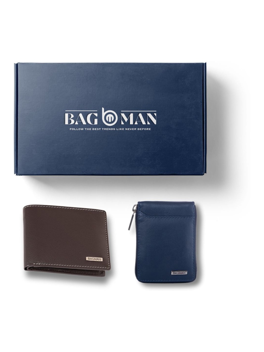 

BAGMAN Unisex Accessory Gift Set of, Brown