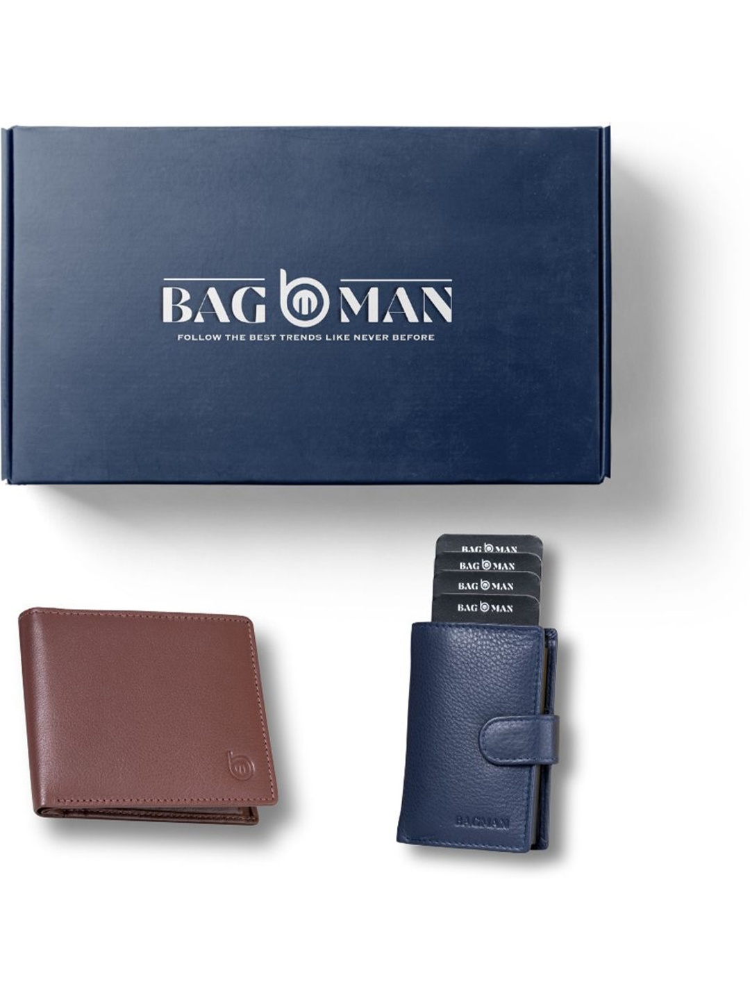 

BAGMAN Unisex Accessory Gift Set of, Navy blue