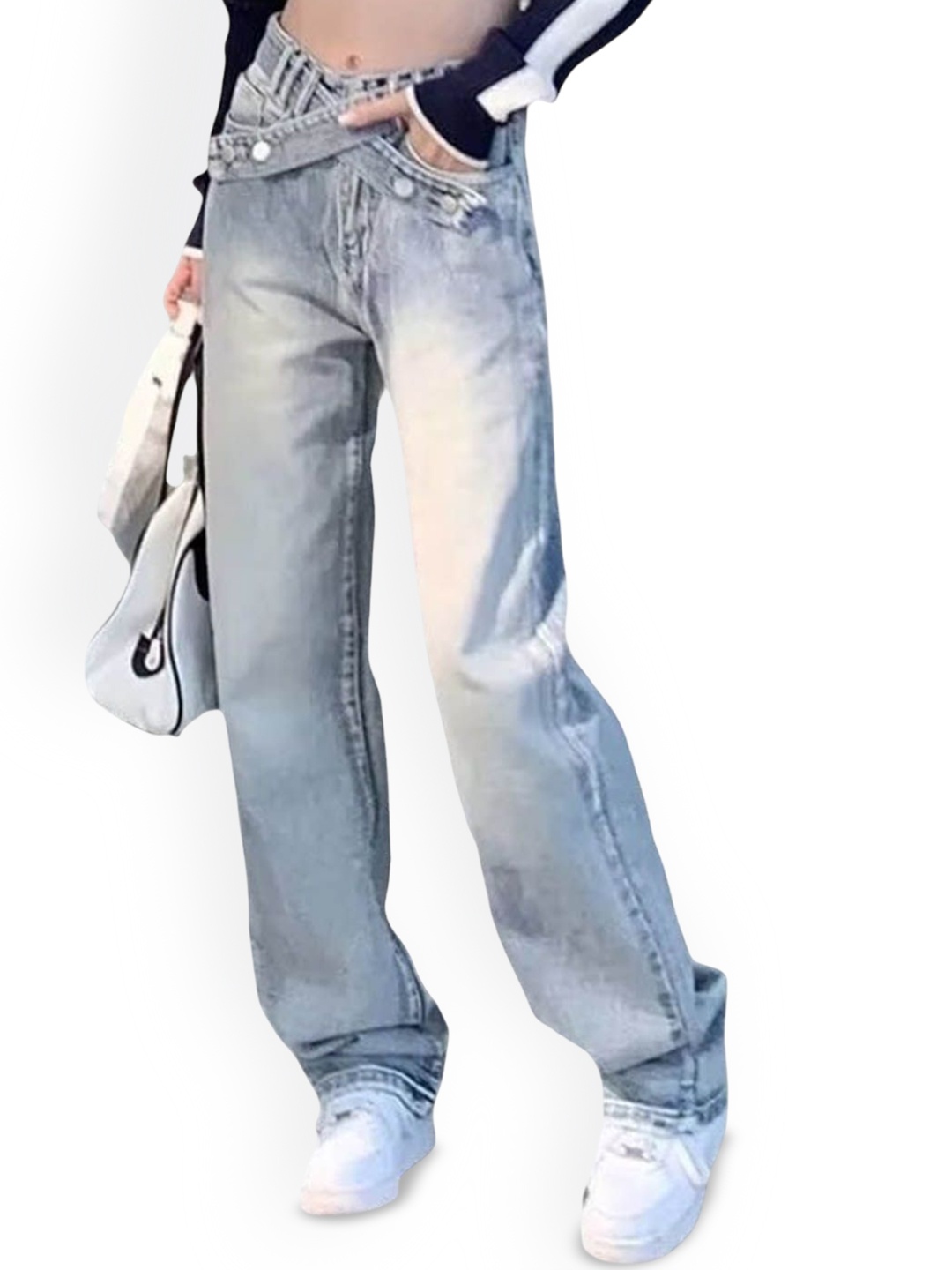 

StyleCast Women Highly Distressed Heavy Fade Jeans, Blue