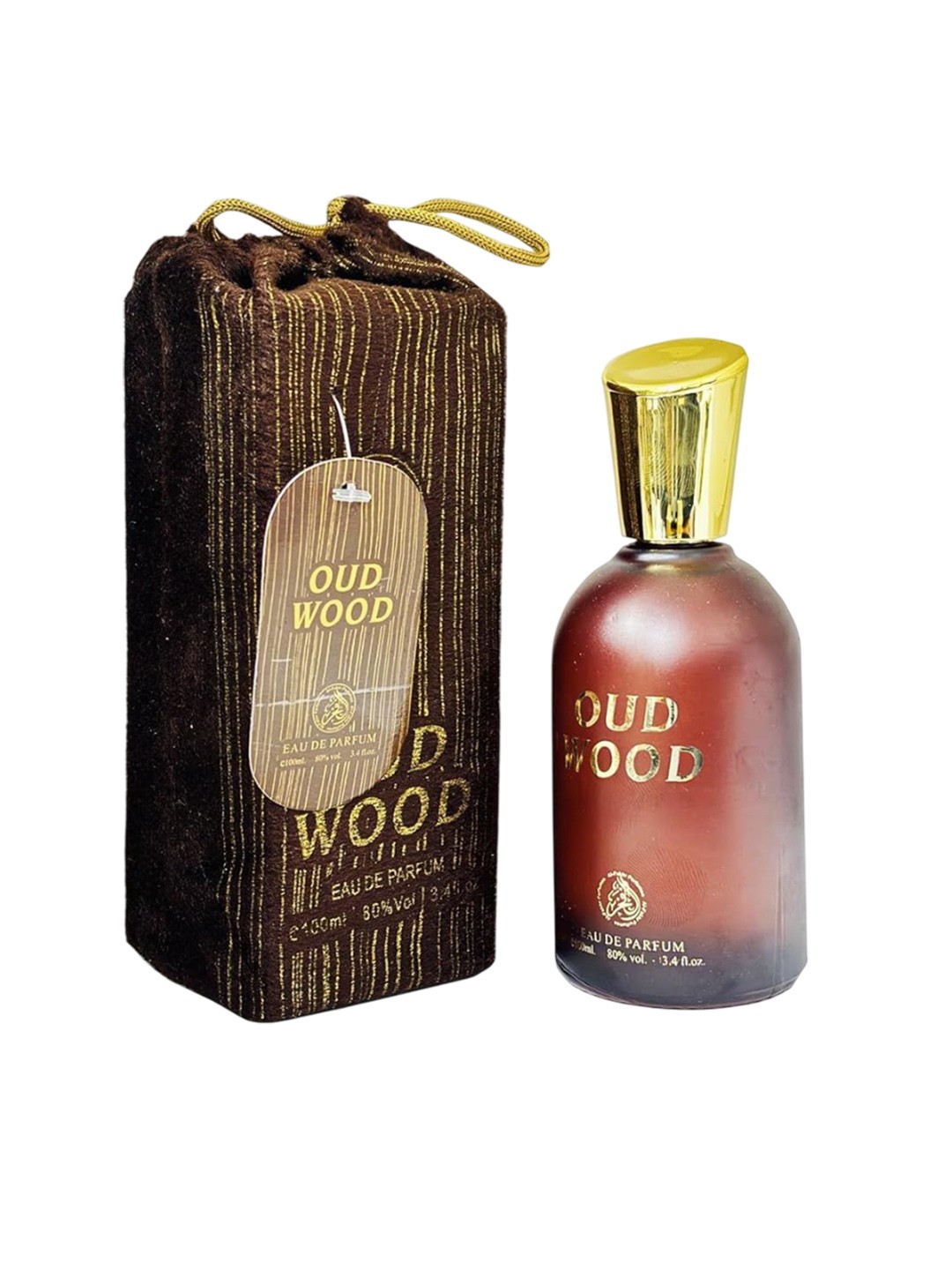 

Al-Fakhr Perfumes Oud Wood Long Lasting Eau De Parfum - 100 ml, Brown