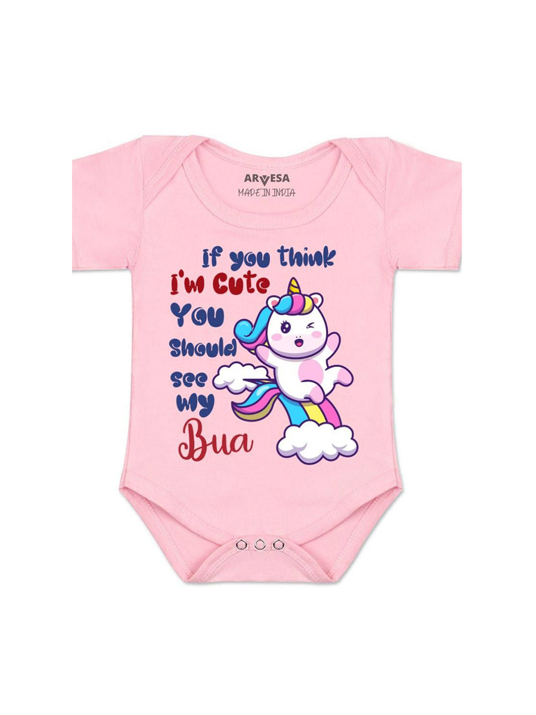 

Arvesa Kids Printed Romper, Pink