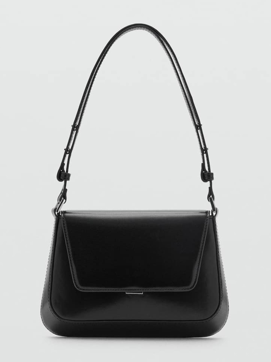 

MANGO Structured Shoulder Bag, Black