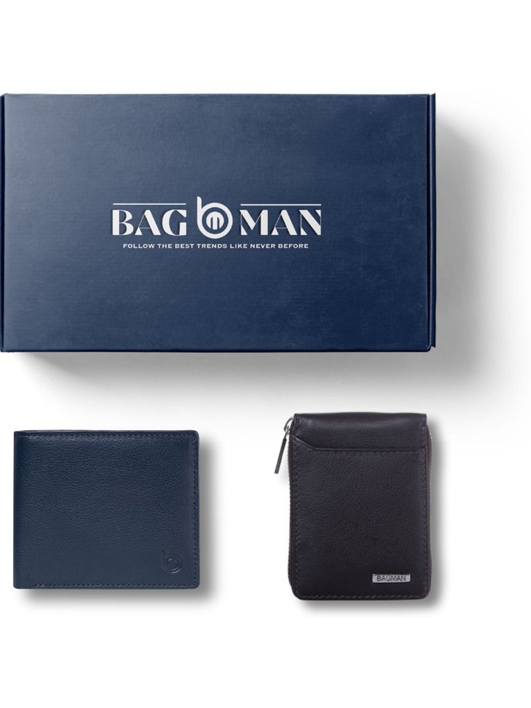 

BAGMAN Unisex Accessory Gift Set of, Navy blue