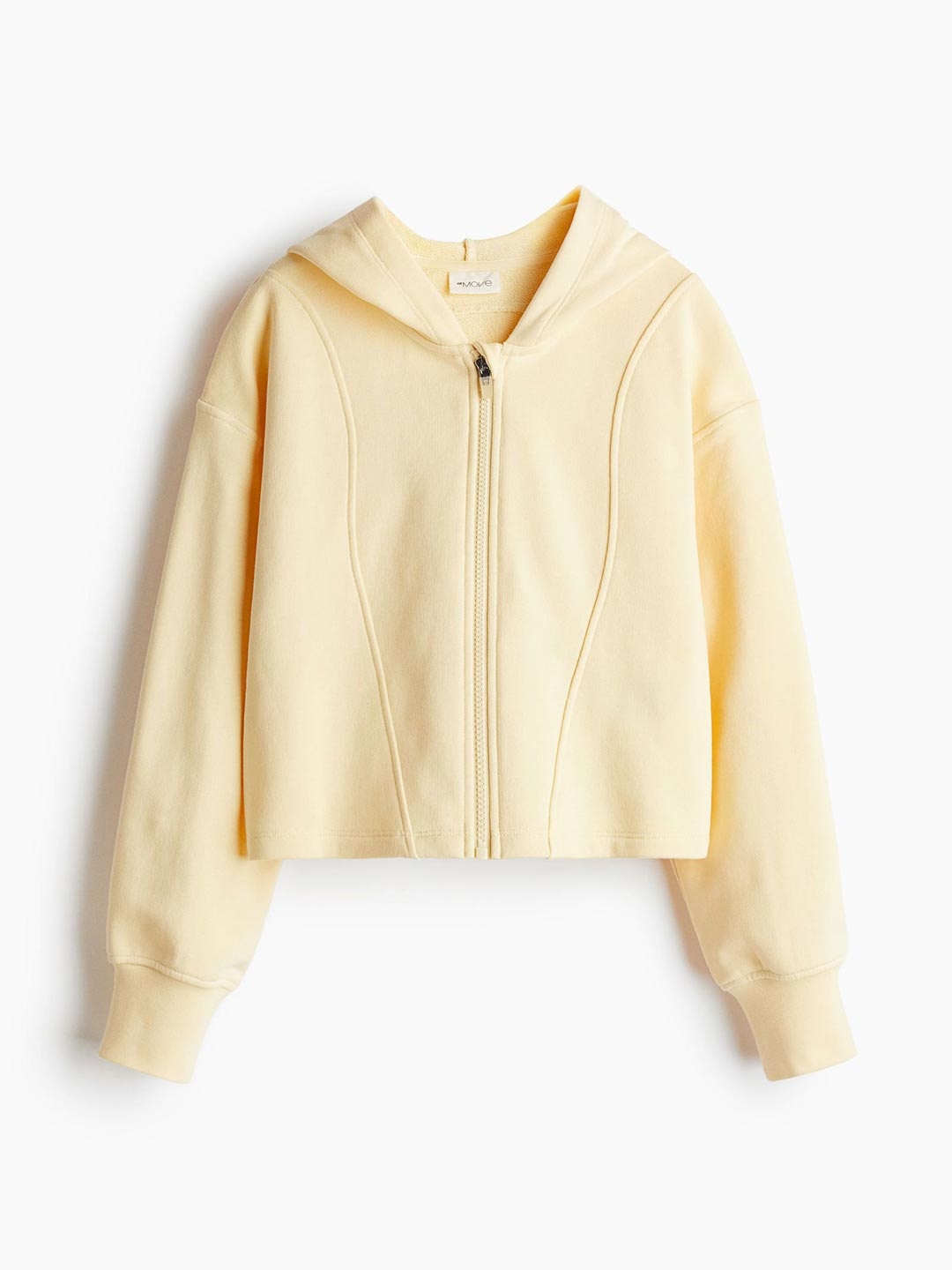 

H&M Short Zip-Through Sports Hoodie, Yellow