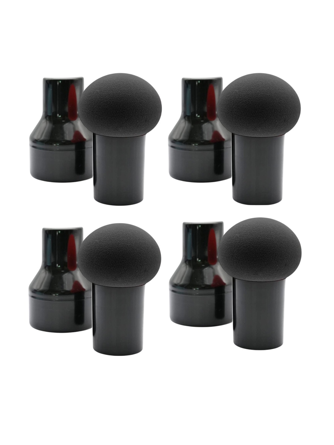 

Beautiflame Set Of 4 Mushroom Makeup Puff, Multi