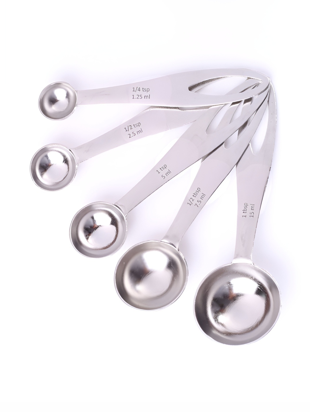 

Wonderchef Ambrosia 5Pc Stainless Steel Measuring Spoon, Silver
