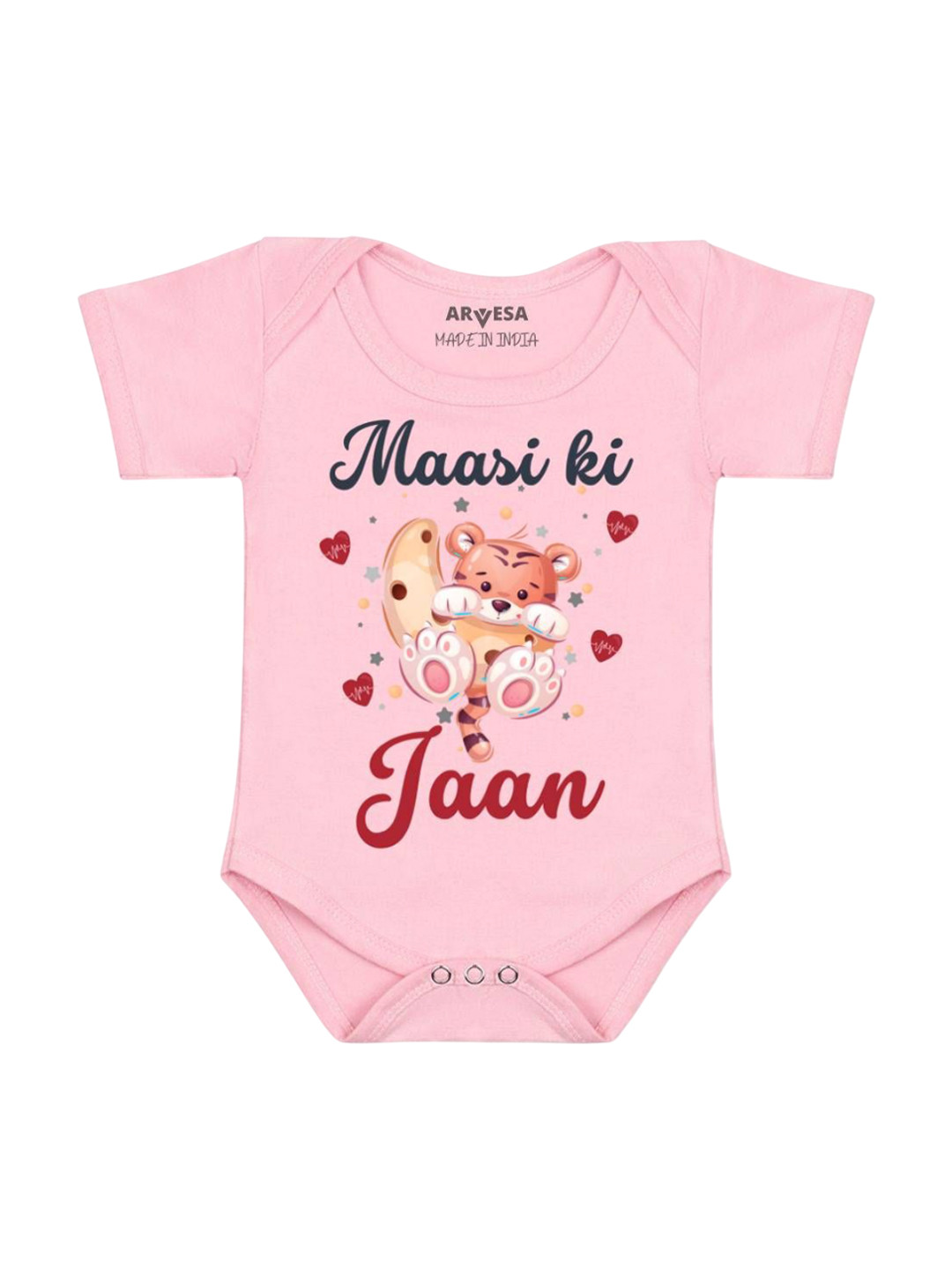 

Arvesa Kids Printed Romper, Pink