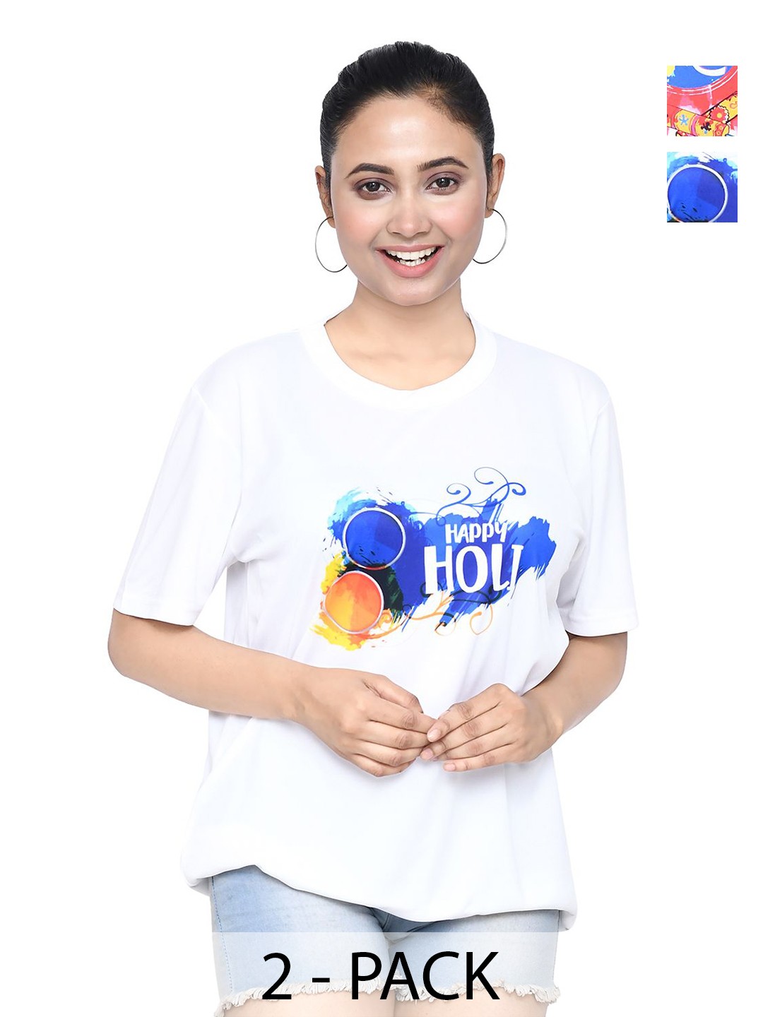 

RAPL Women 2 Printed T-shirt, White
