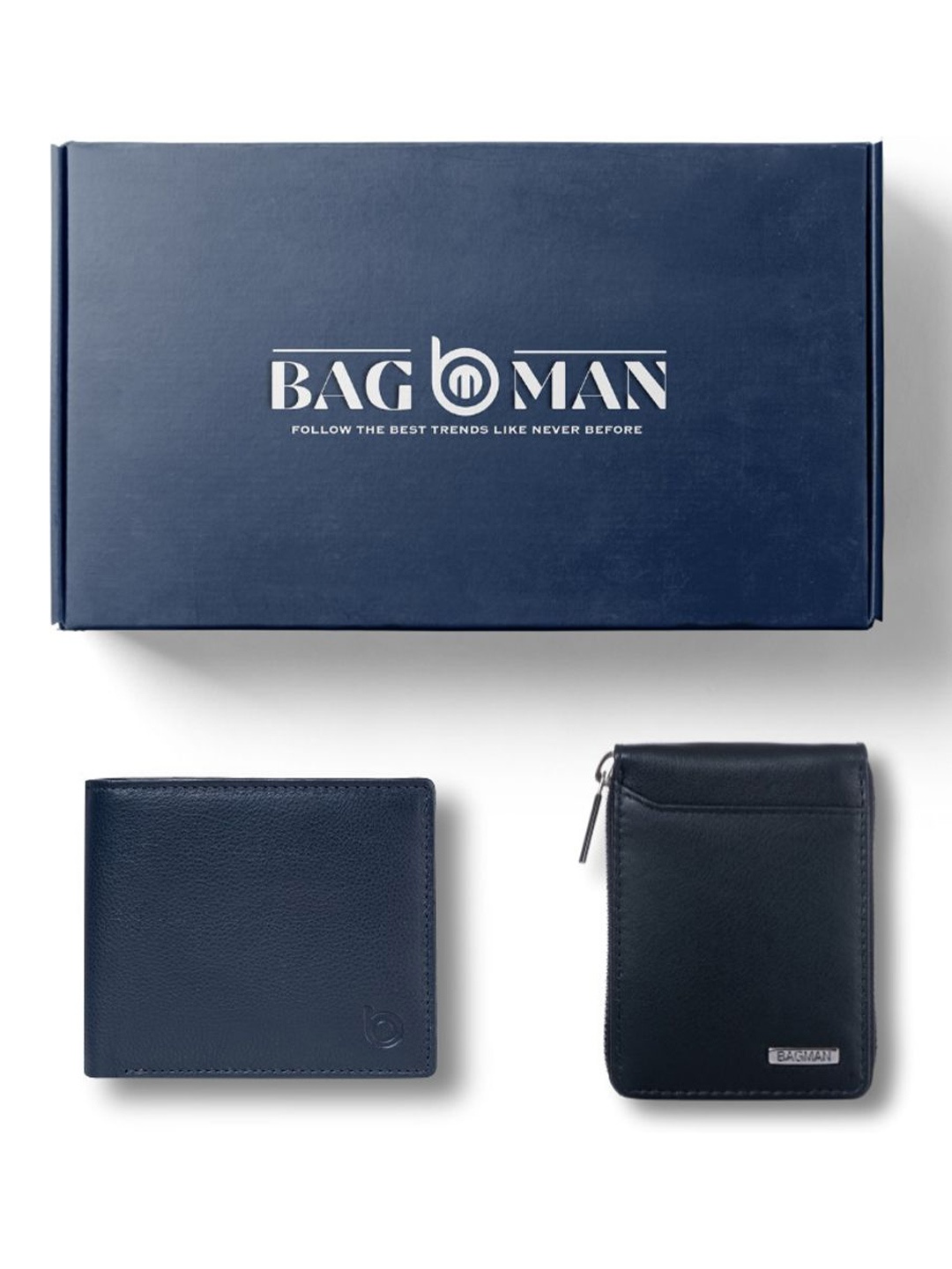 

BAGMAN Unisex Accessory Gift Set of, Navy blue