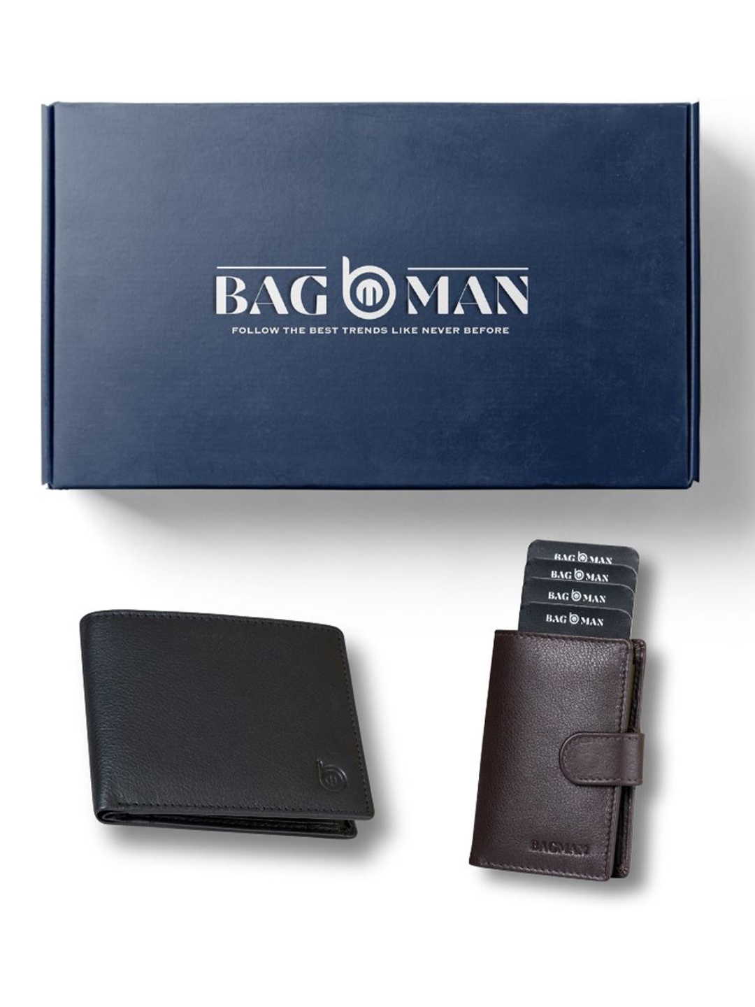 

BAGMAN Unisex Accessory Gift Set of, Brown