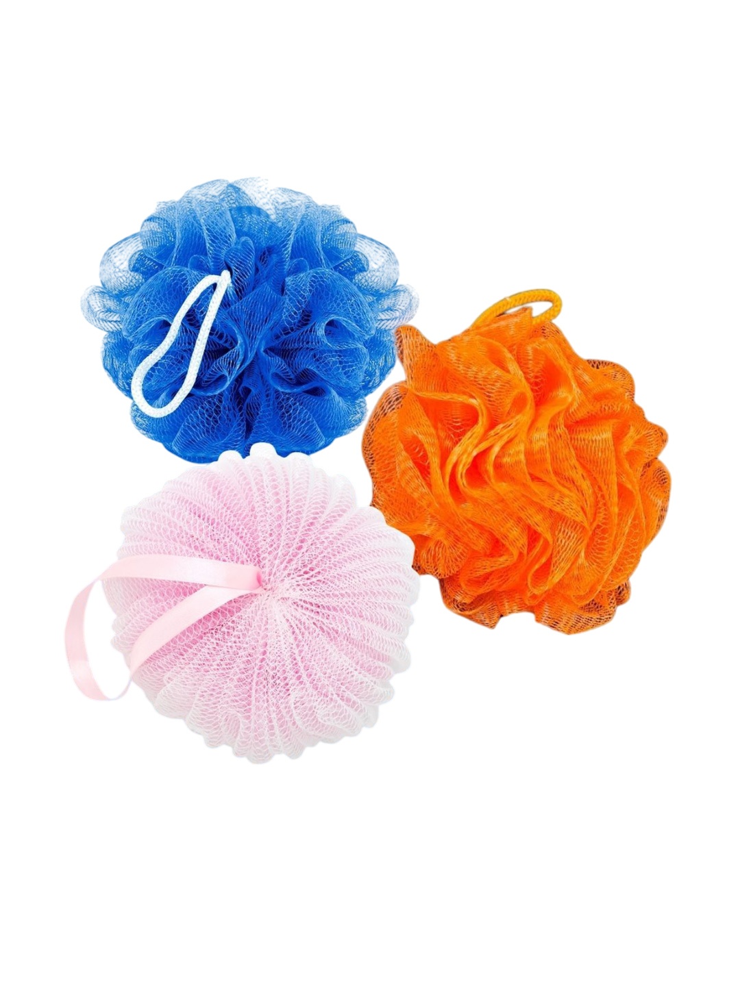 

Basicare Set Of 3 Bath Loofah Sponge- 30 g Each, Blue