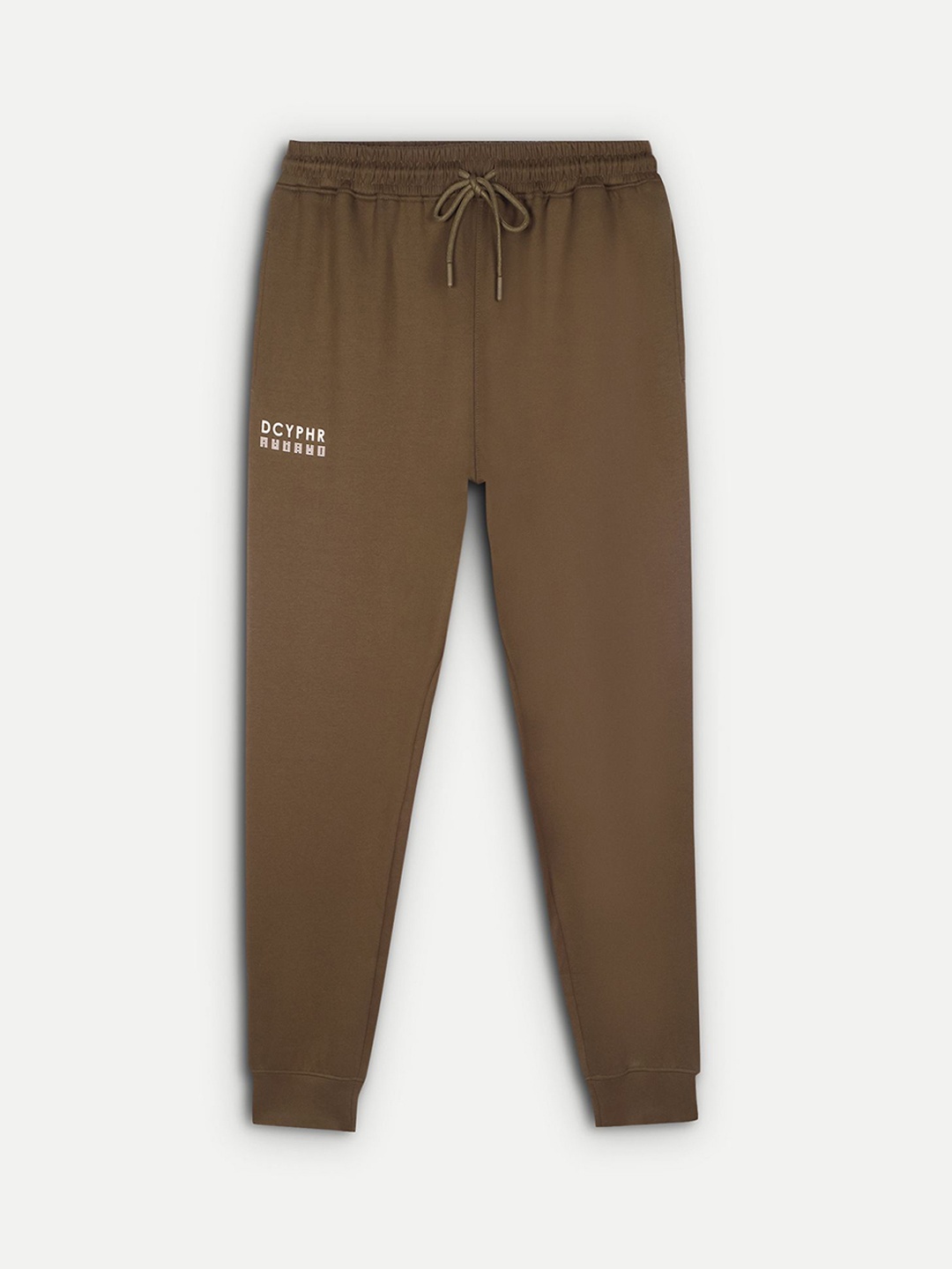 

DCYPHR Men Regular Fit Mid Rise Joggers, Brown
