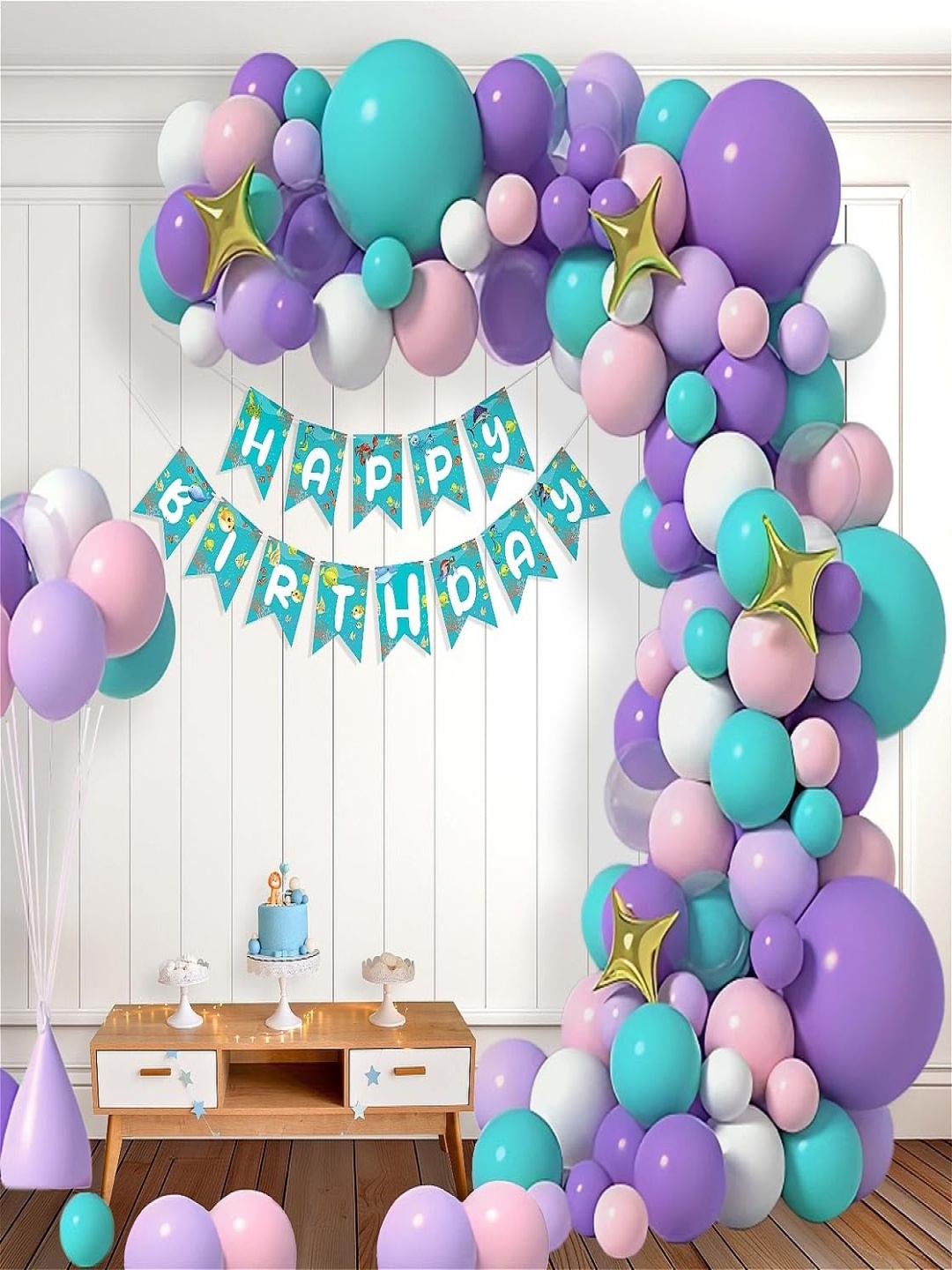 

Special You 57Pcs Pink & Purple Birthday Decor