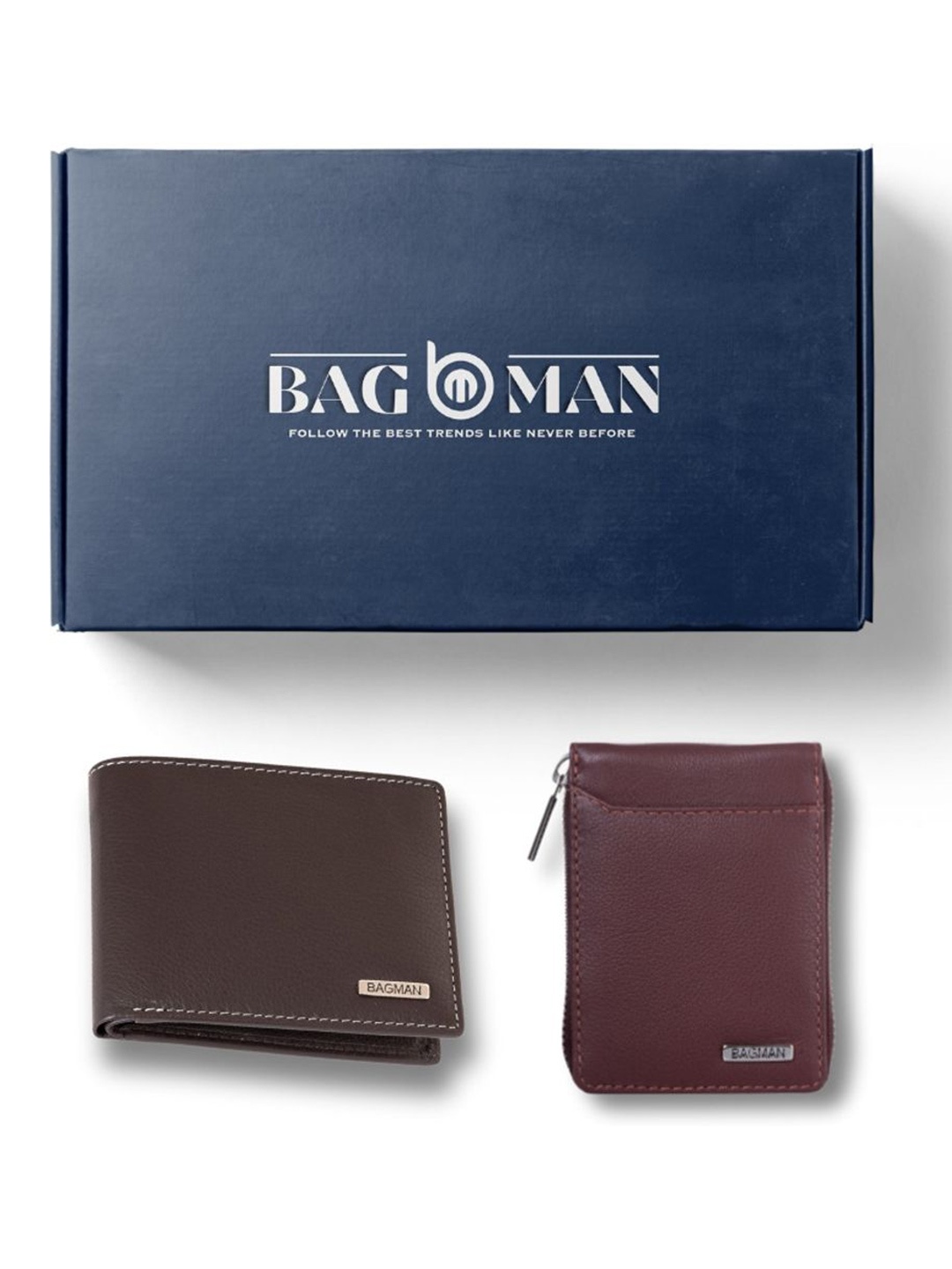 

BAGMAN Unisex Accessory Gift Set of, Brown