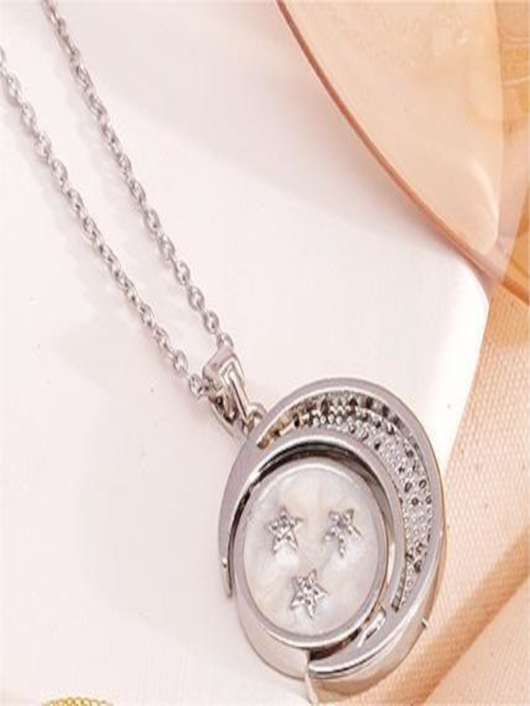 

DressBerry Women Stone Studded Chain, Silver