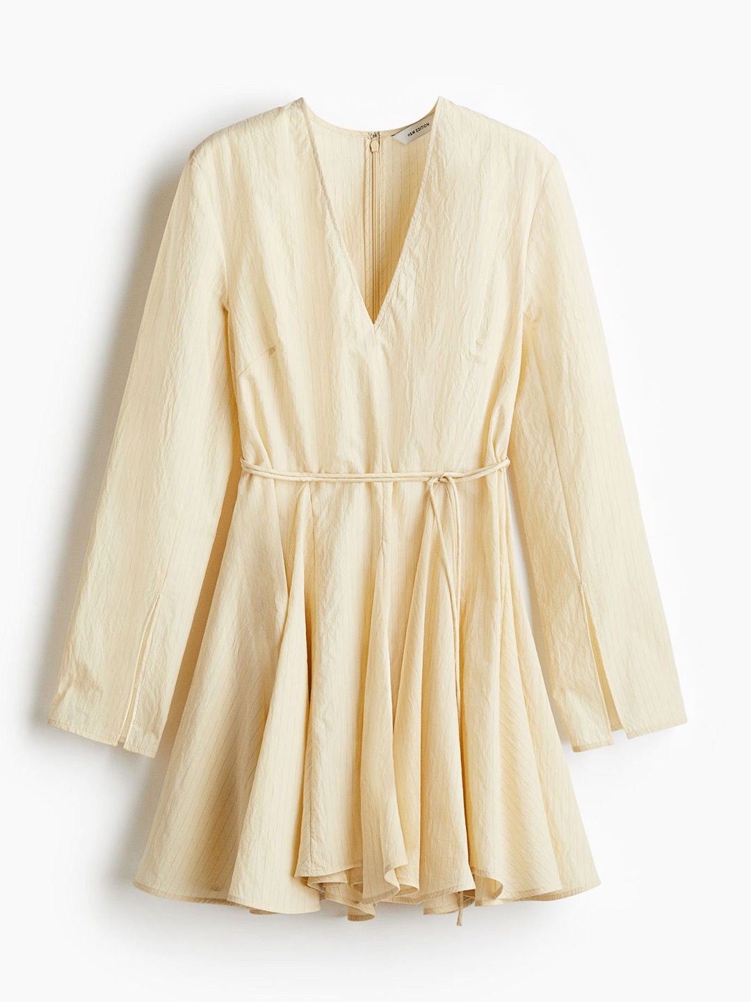 

H&M Flared-Skirt Dress, Yellow