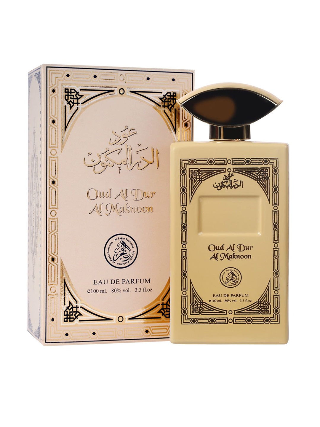 

Al-Fakhr Perfumes Oud Al Dur Al Maknon Long Lasting Eau De Perfume - 100ml, Beige