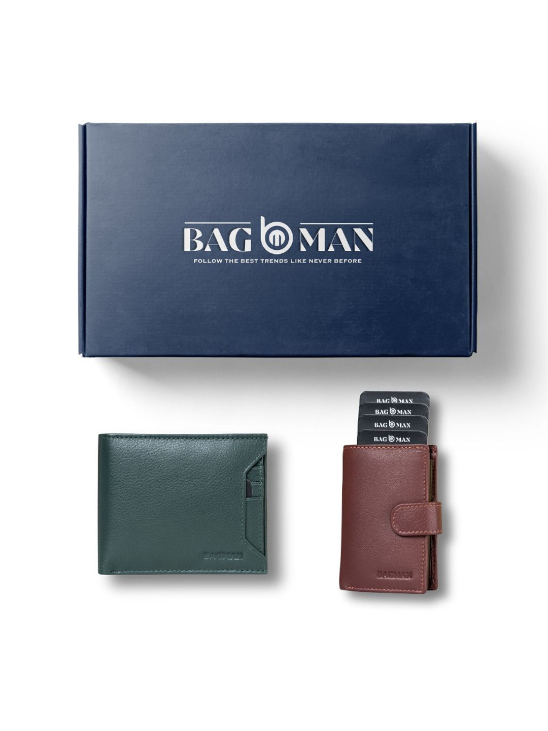 

BAGMAN Unisex Accessory Gift Set of, Green