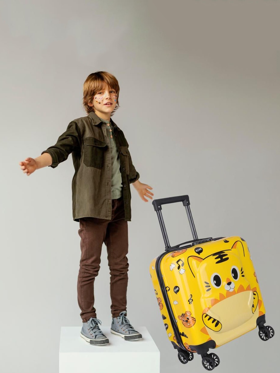

Polo Class Kids Printed Hard Sided Trolley Bag, Yellow