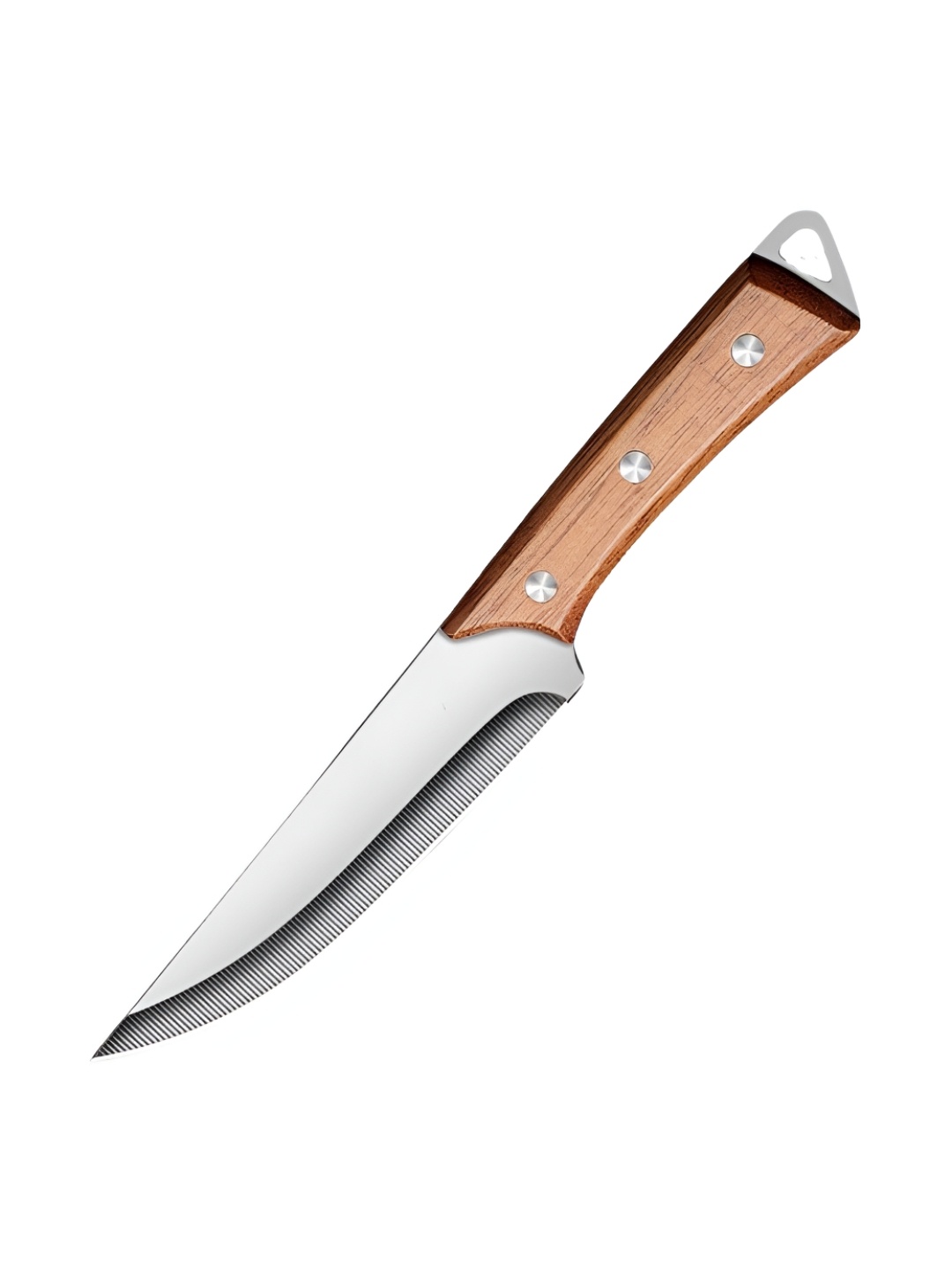 

MACHADO Silver-Toned Stainless Steel Mongolian Hybrid Hand-Sharpened Viking Knife