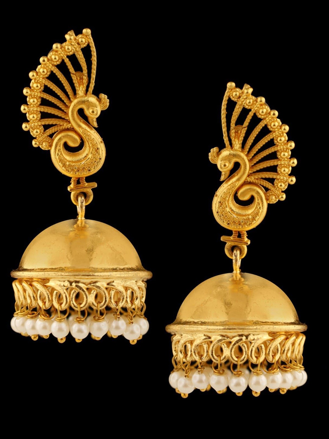 

SANAA CREATIONS Square Jhumkas Earrings, Gold