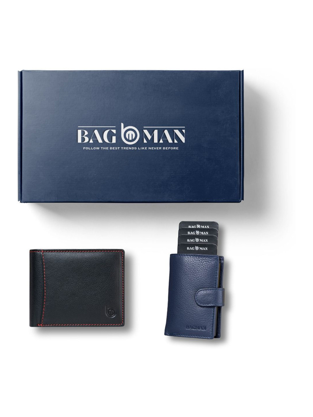 

BAGMAN Unisex Accessory Gift Set of, Black