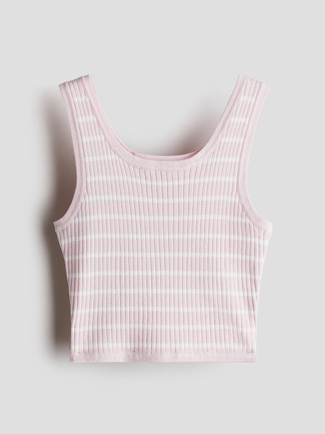 

H&M Rib-Knit Vest Top, Pink