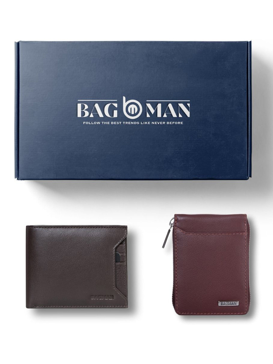 

BAGMAN Unisex Accessory Gift Set of, Brown