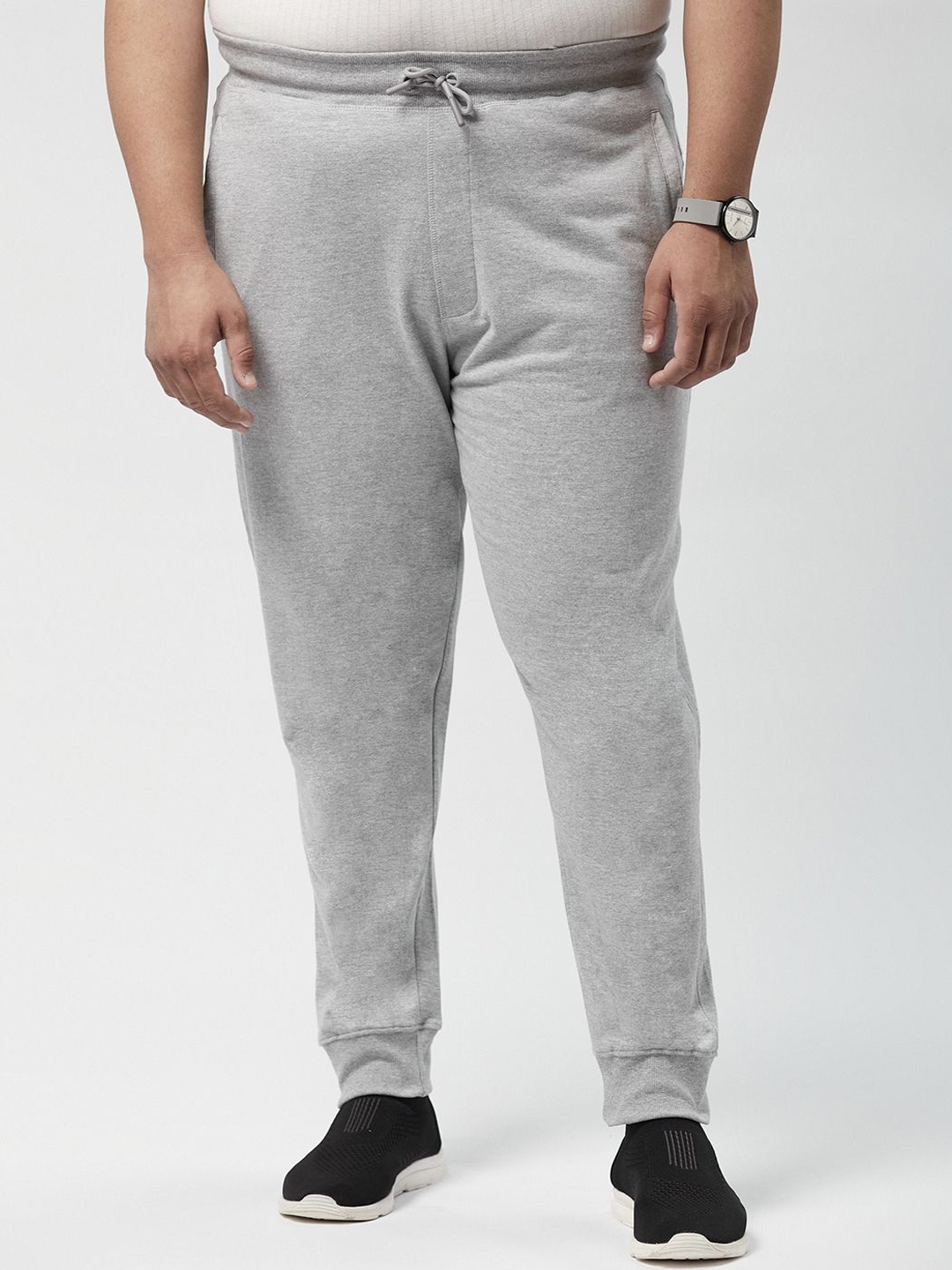 

Big Hello - The Plus Life Men Relaxed Chinos Trousers, Grey