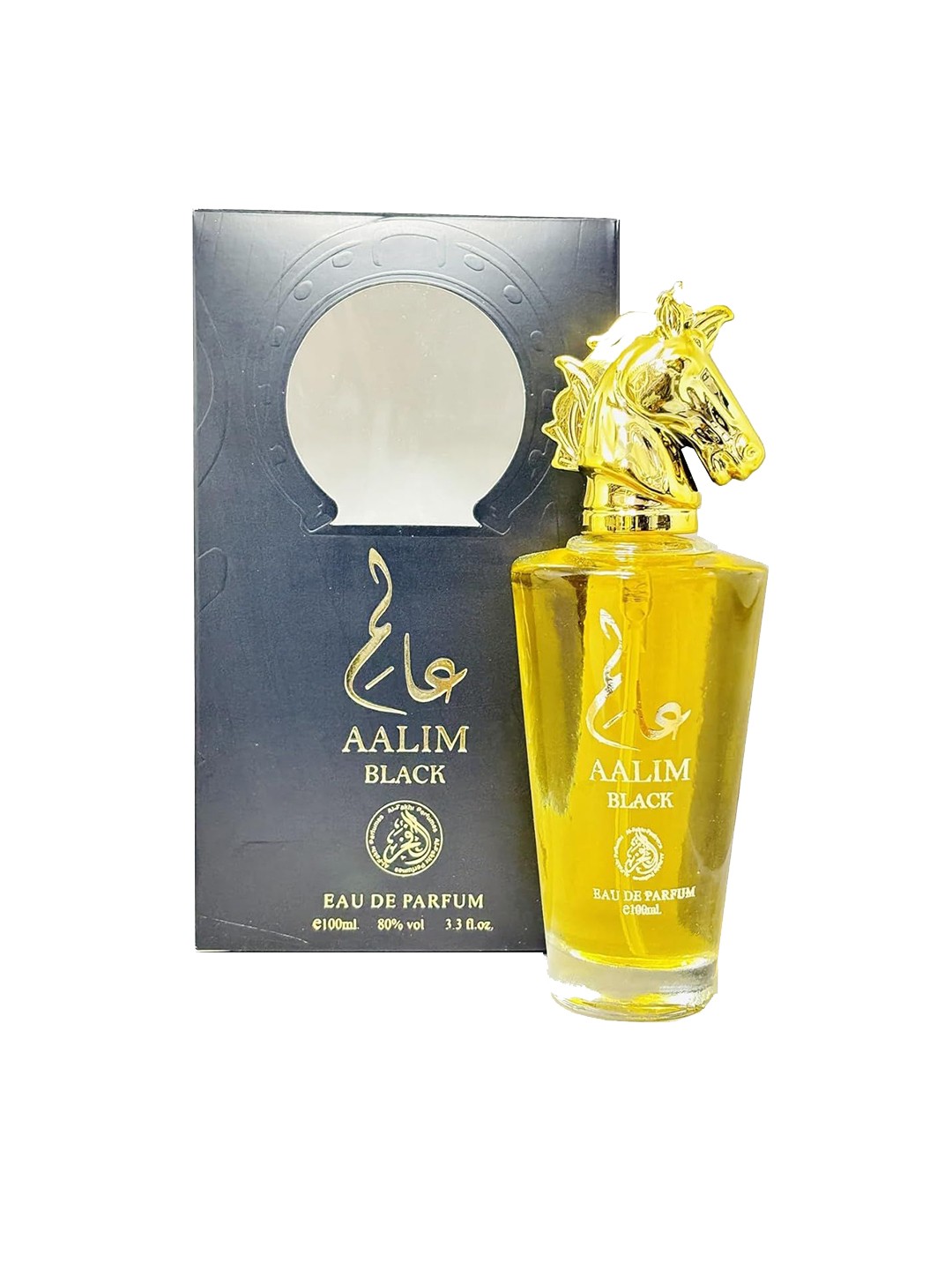 

Al-Fakhr Perfumes Aalim Black Long Lasting Eau De Parfum - 100 ml, Yellow
