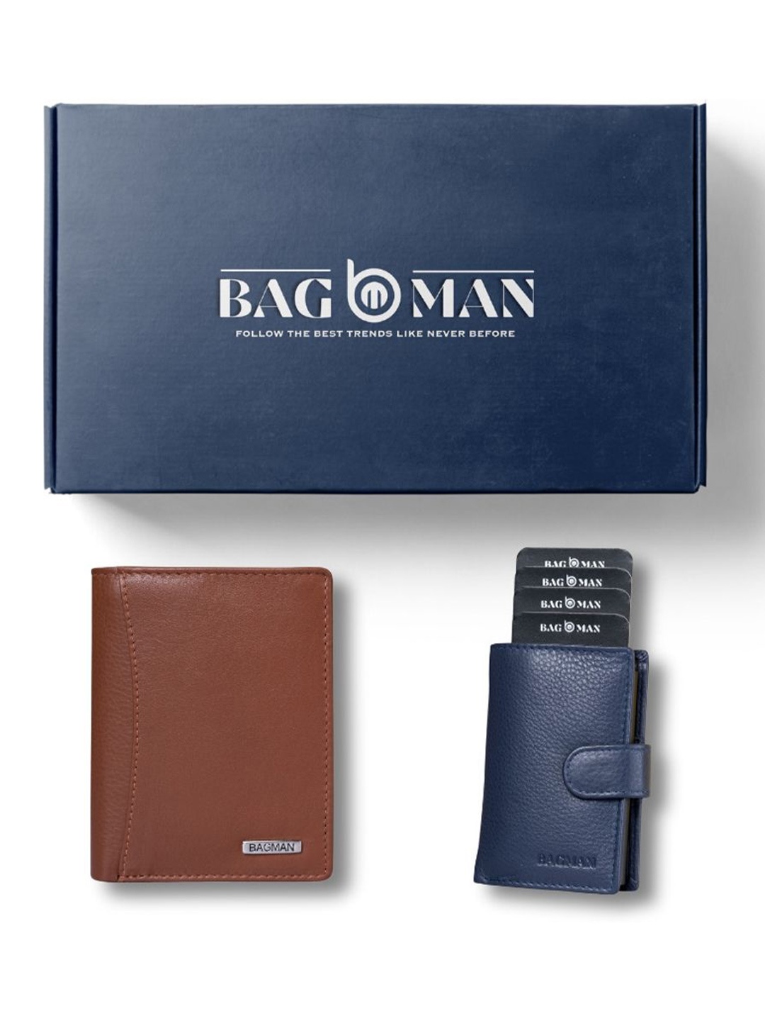 

BAGMAN Unisex Accessory Gift Set of, Brown