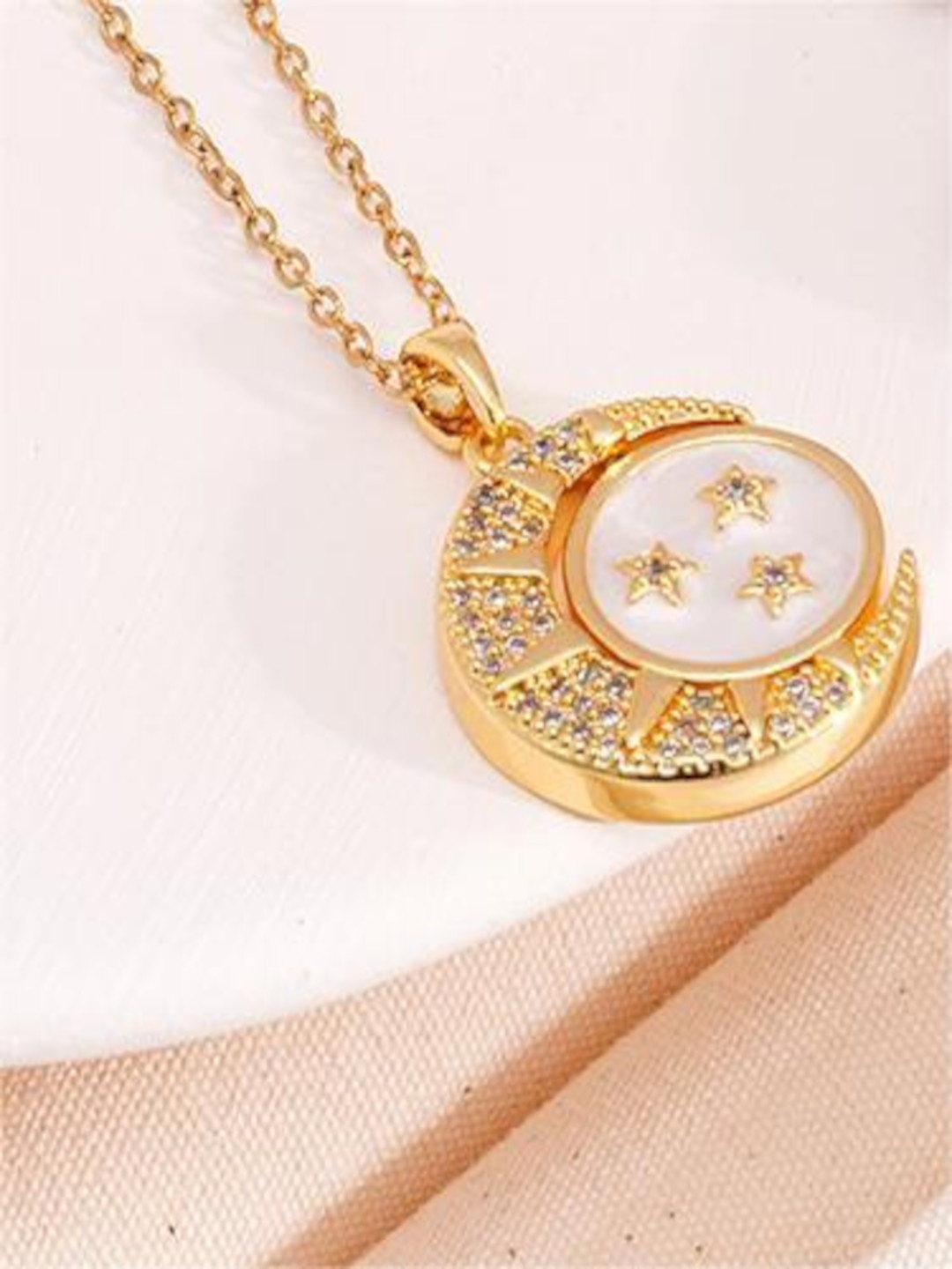 

DressBerry Women Stone Studded Chain, Gold