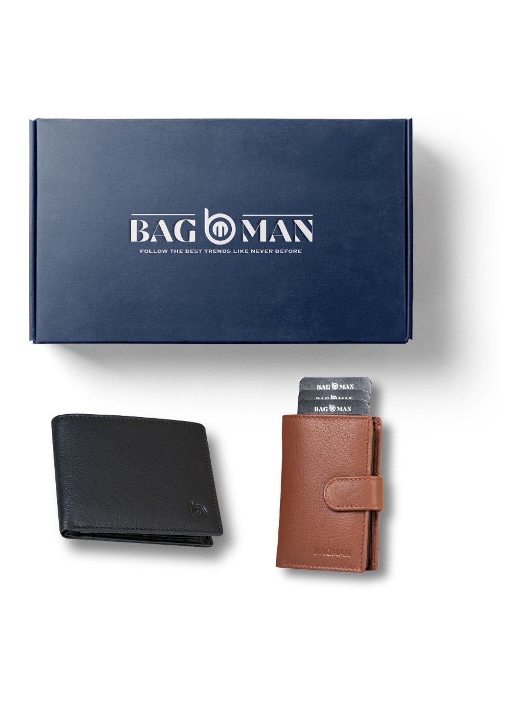 

BAGMAN Unisex Accessory Gift Set of, Black