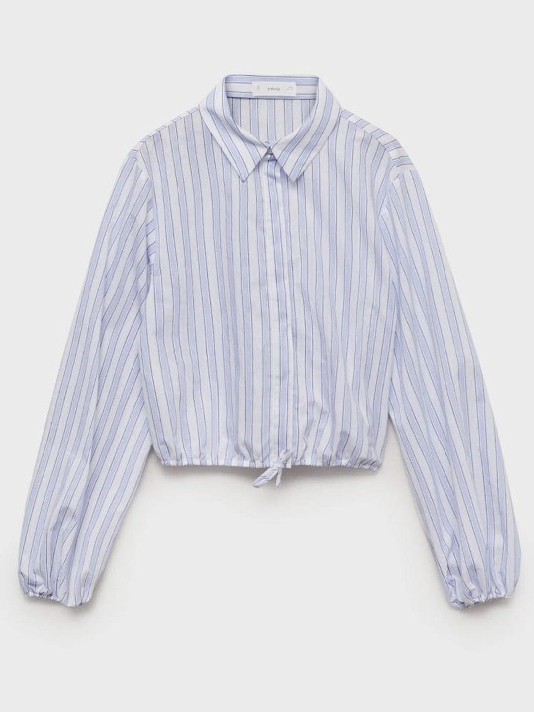 

Mango Kids Girls Striped Shirt With Adjustable Waist, Blue