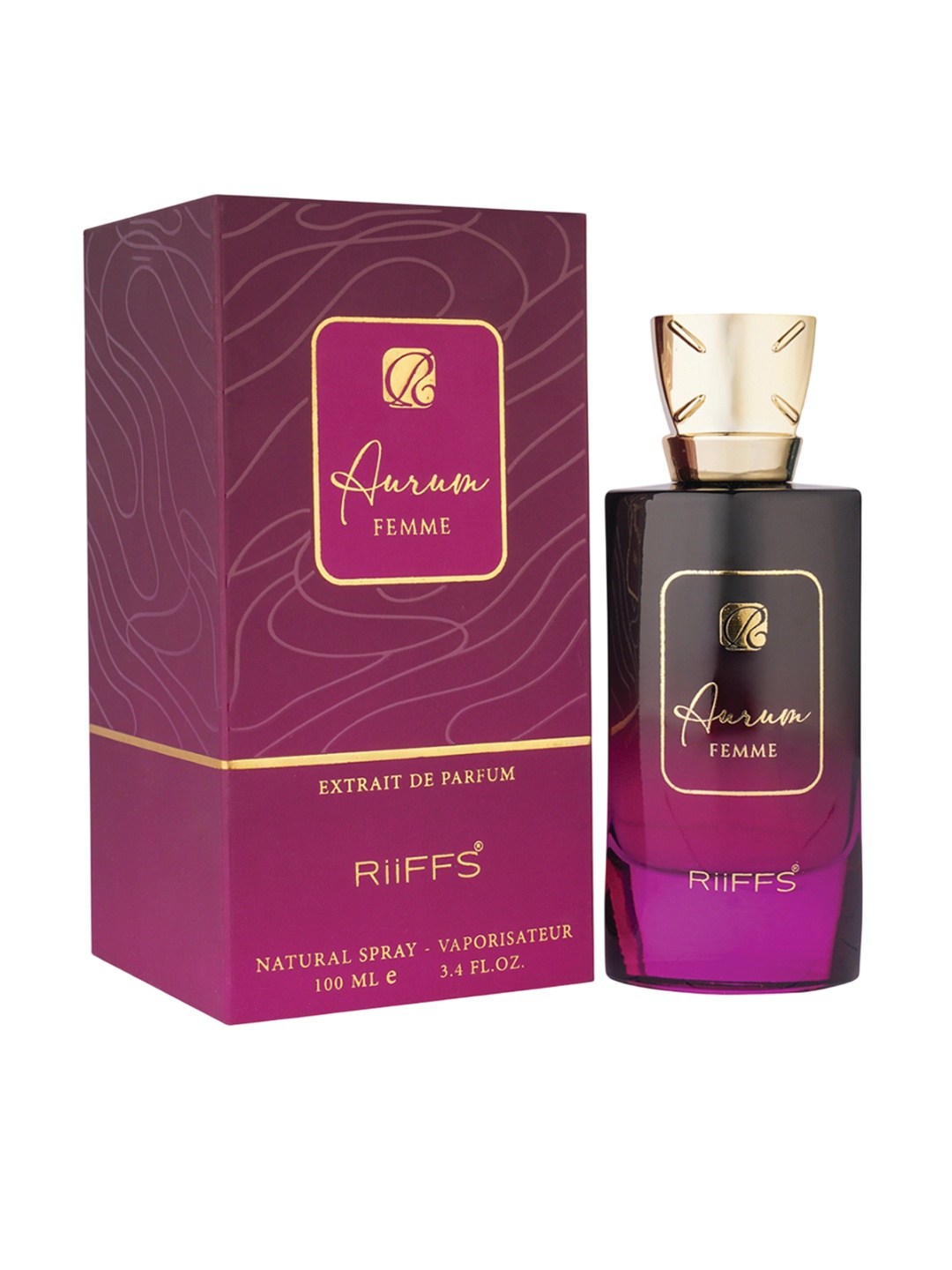

RIIFFS Parfums Women Aurum Femme Eau De Parfum - 100 ml, Transparent