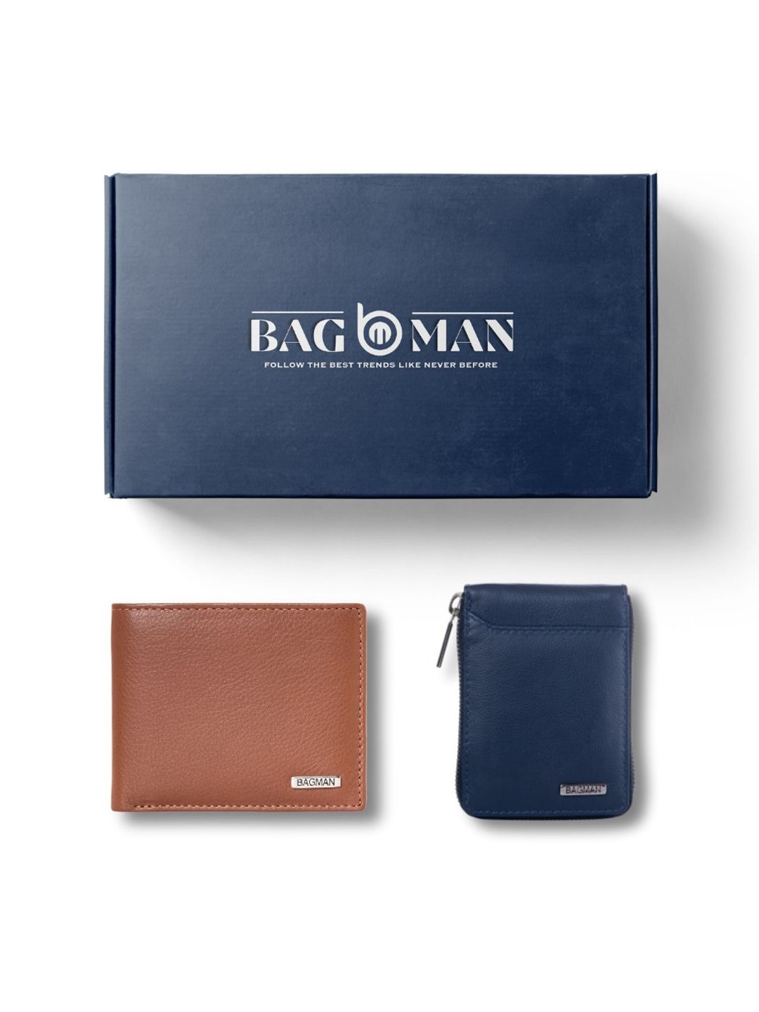 

BAGMAN Unisex Accessory Gift Set of, Navy blue
