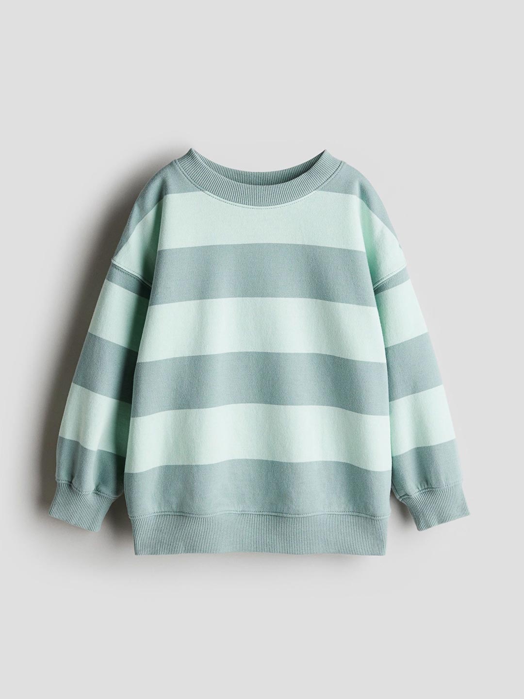 

H&M Oversized Crew-Neck Sweatshirt, Turquoise blue