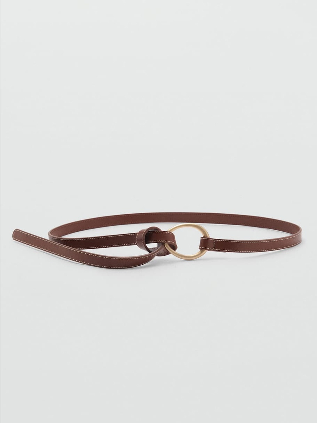 

MANGO Women Slim Belt, Brown