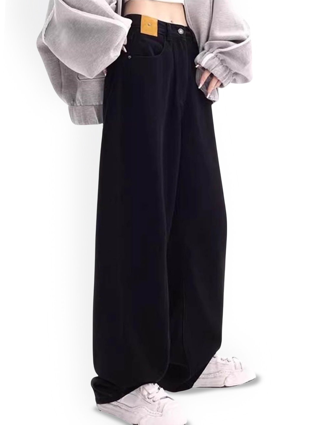 

StyleCast Women Low Distress Jeans, Black