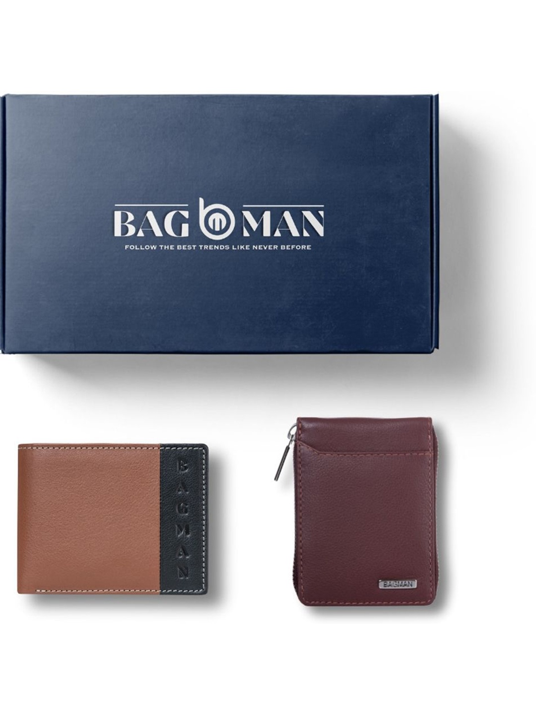 

BAGMAN Unisex Accessory Gift Set of, Brown