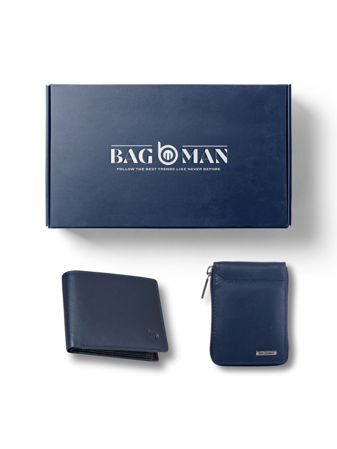 

BAGMAN Unisex Accessory Gift Set of, Navy blue