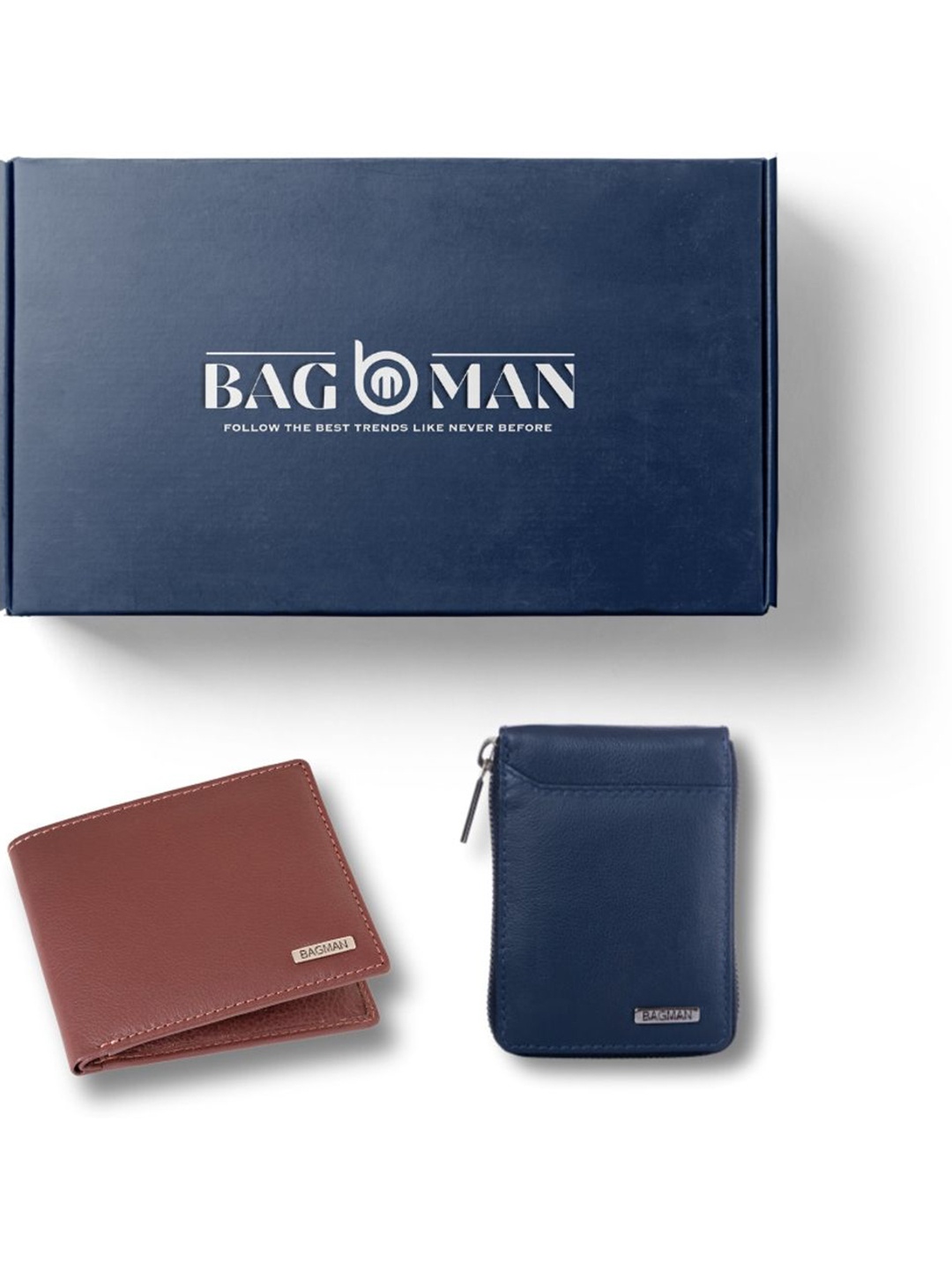 

BAGMAN Unisex Accessory Gift Set of, Navy blue