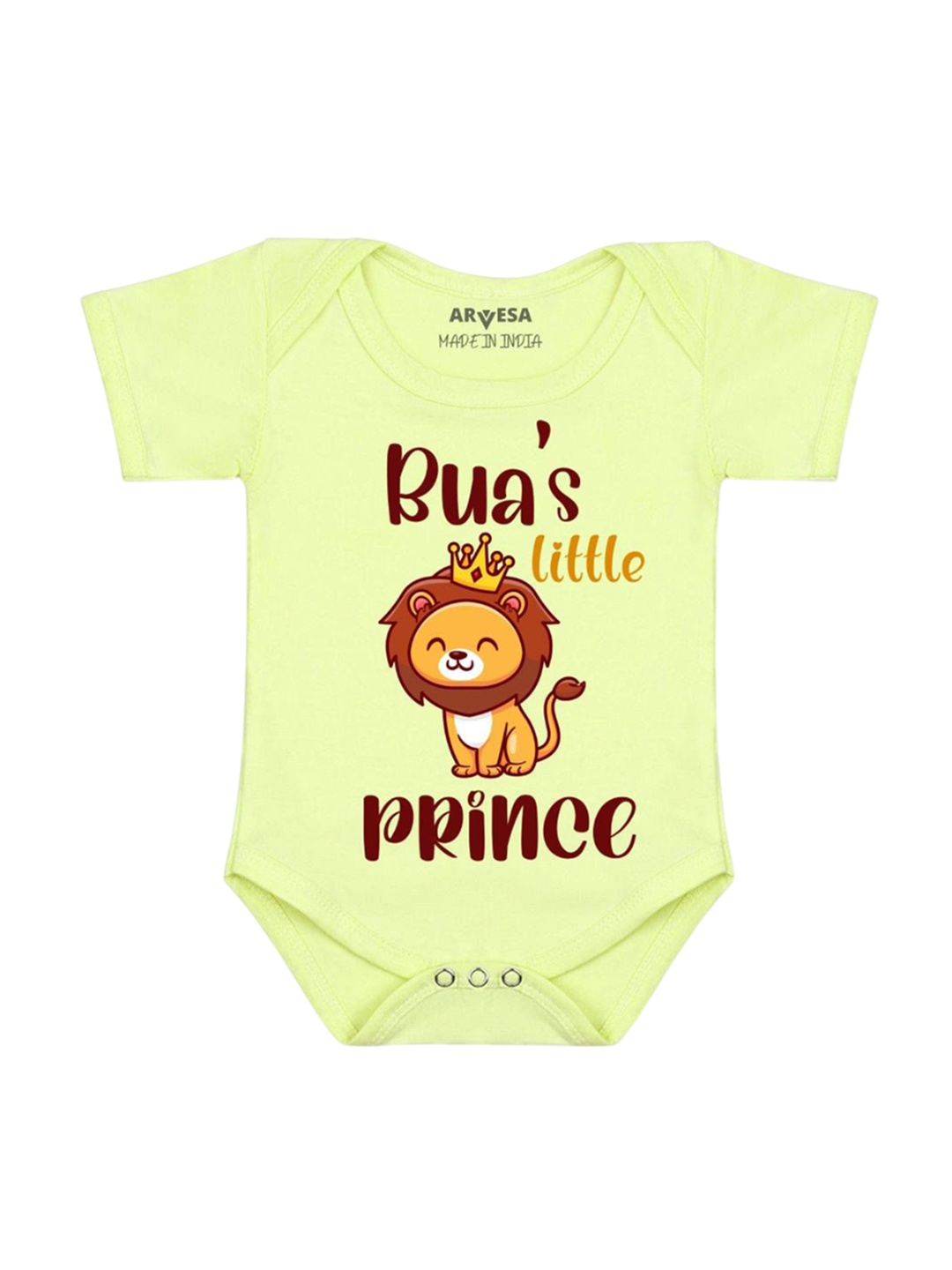 

Arvesa Bua Little Prince Printed Romper, Yellow
