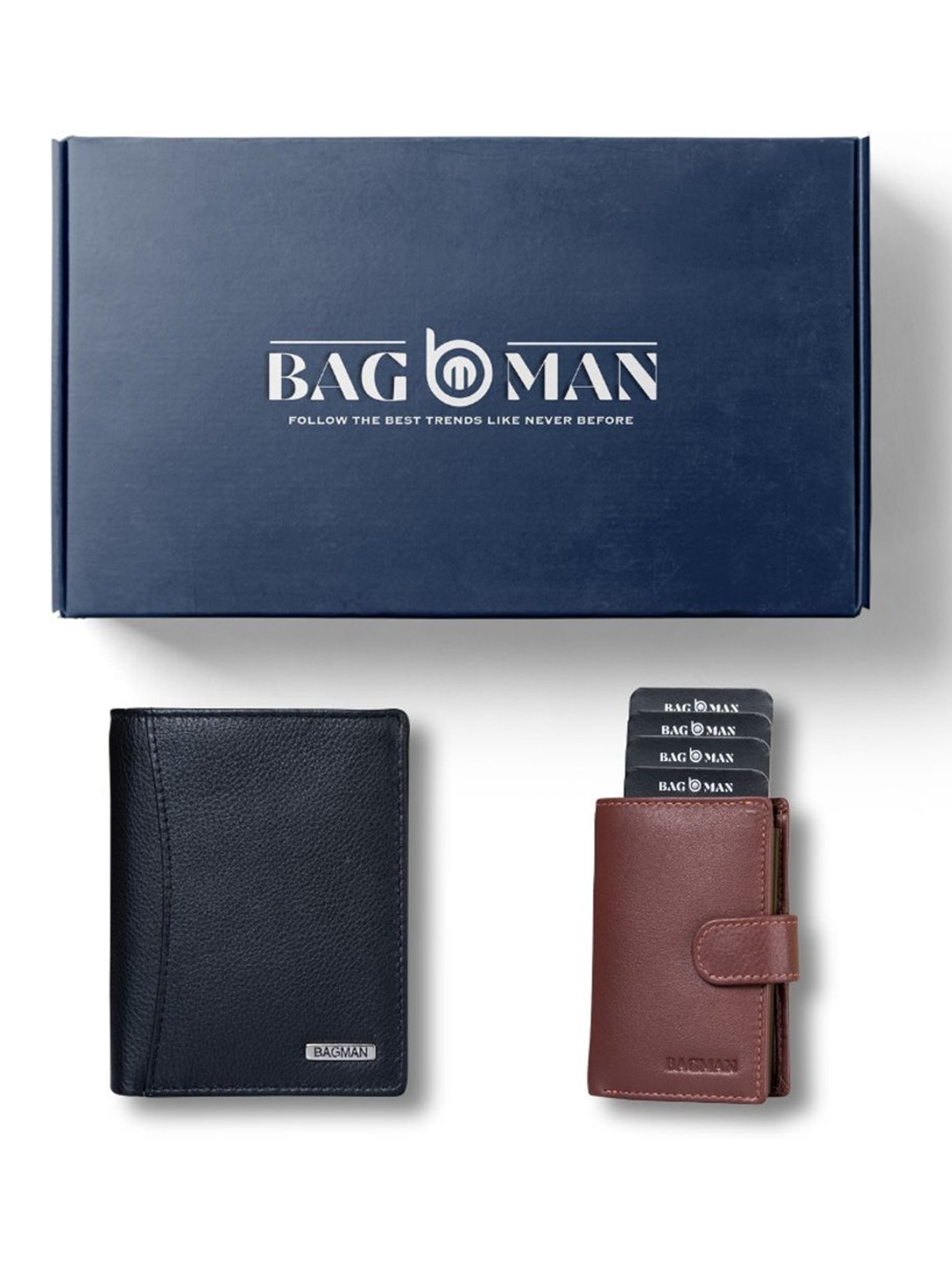 

BAGMAN Unisex Accessory Gift Set of, Black