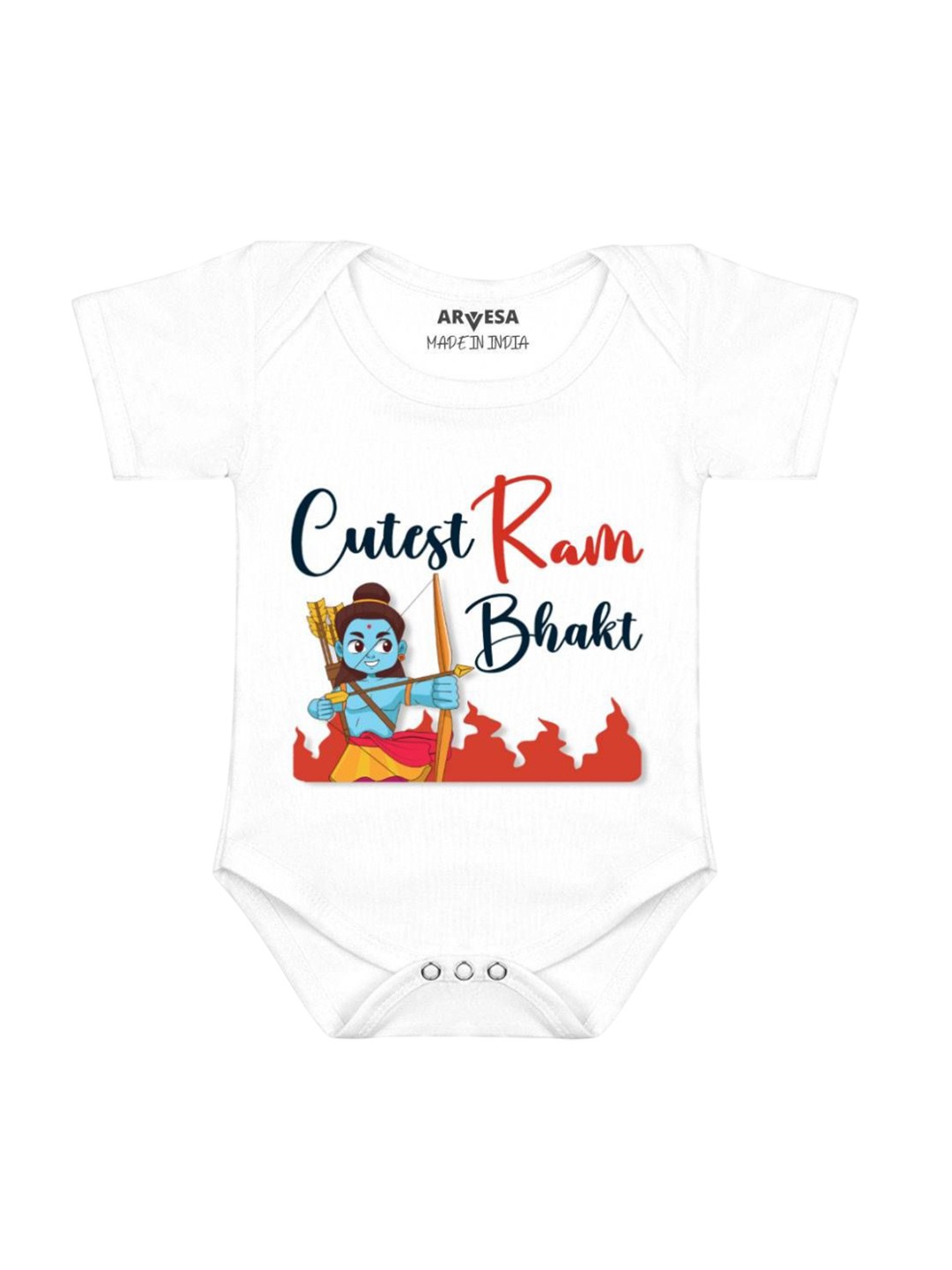 

Arvesa Infants Printed Bodysuit, White