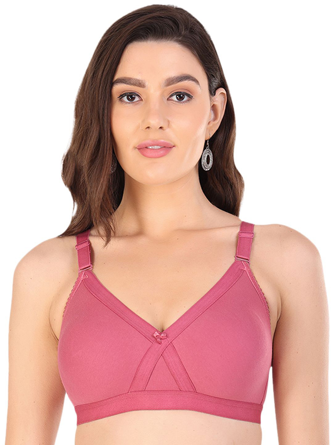 

Arc de Shapes Bra Full Coverage, Maroon