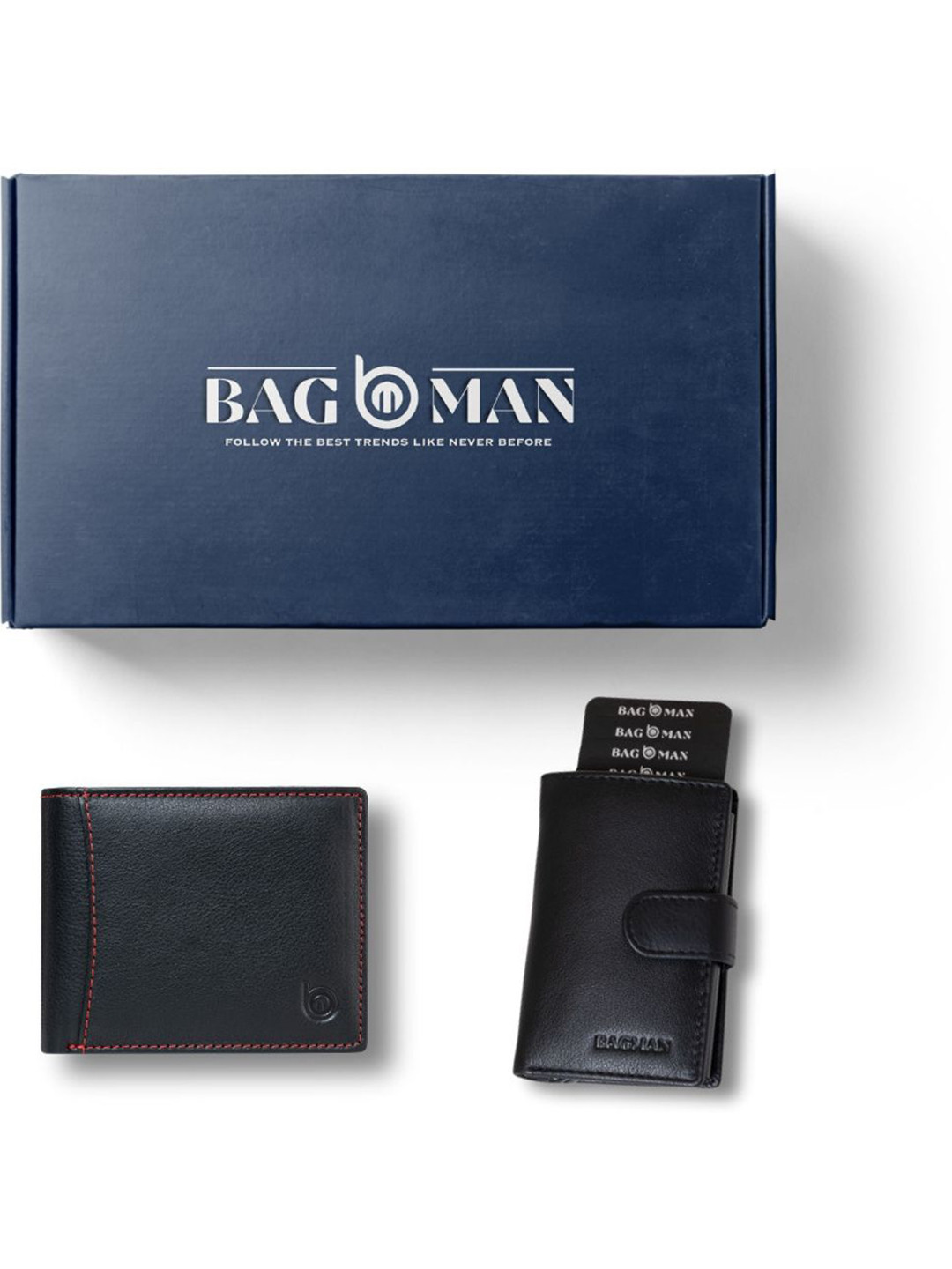 

BAGMAN Unisex Accessory Gift Set of, Black