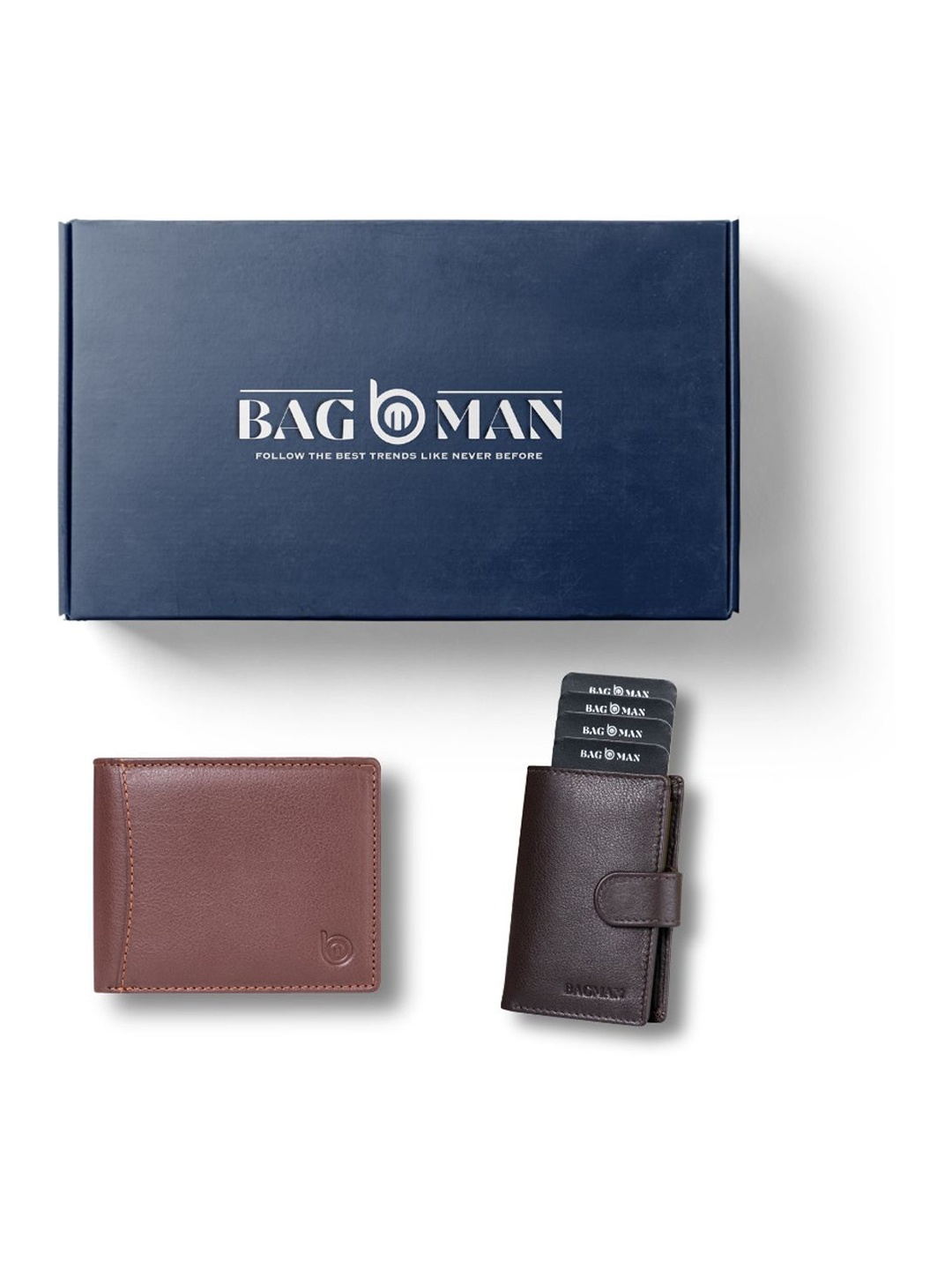 

BAGMAN Unisex Accessory Gift Set of, Brown